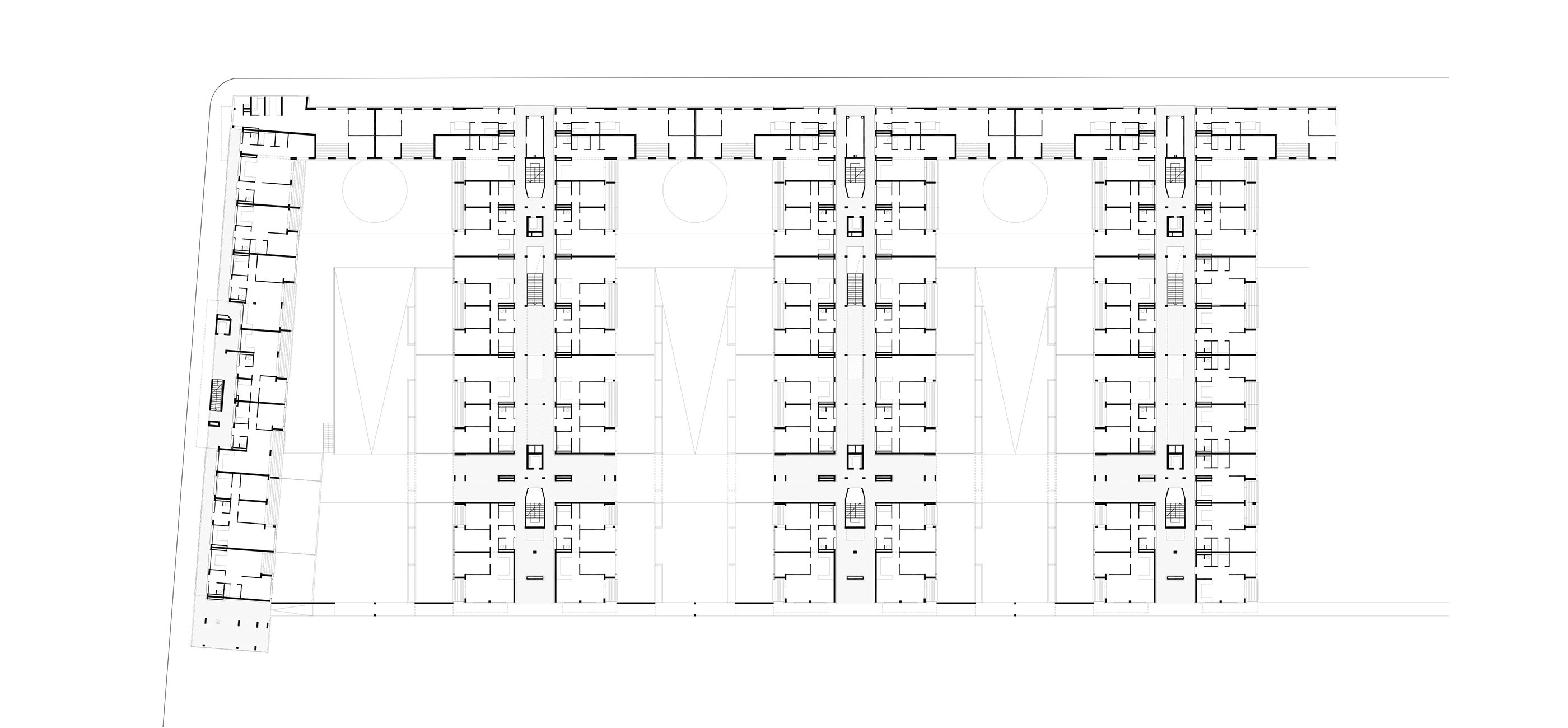 Grundriss EG Wohnbau Laxenburgerstraße / Wien 10