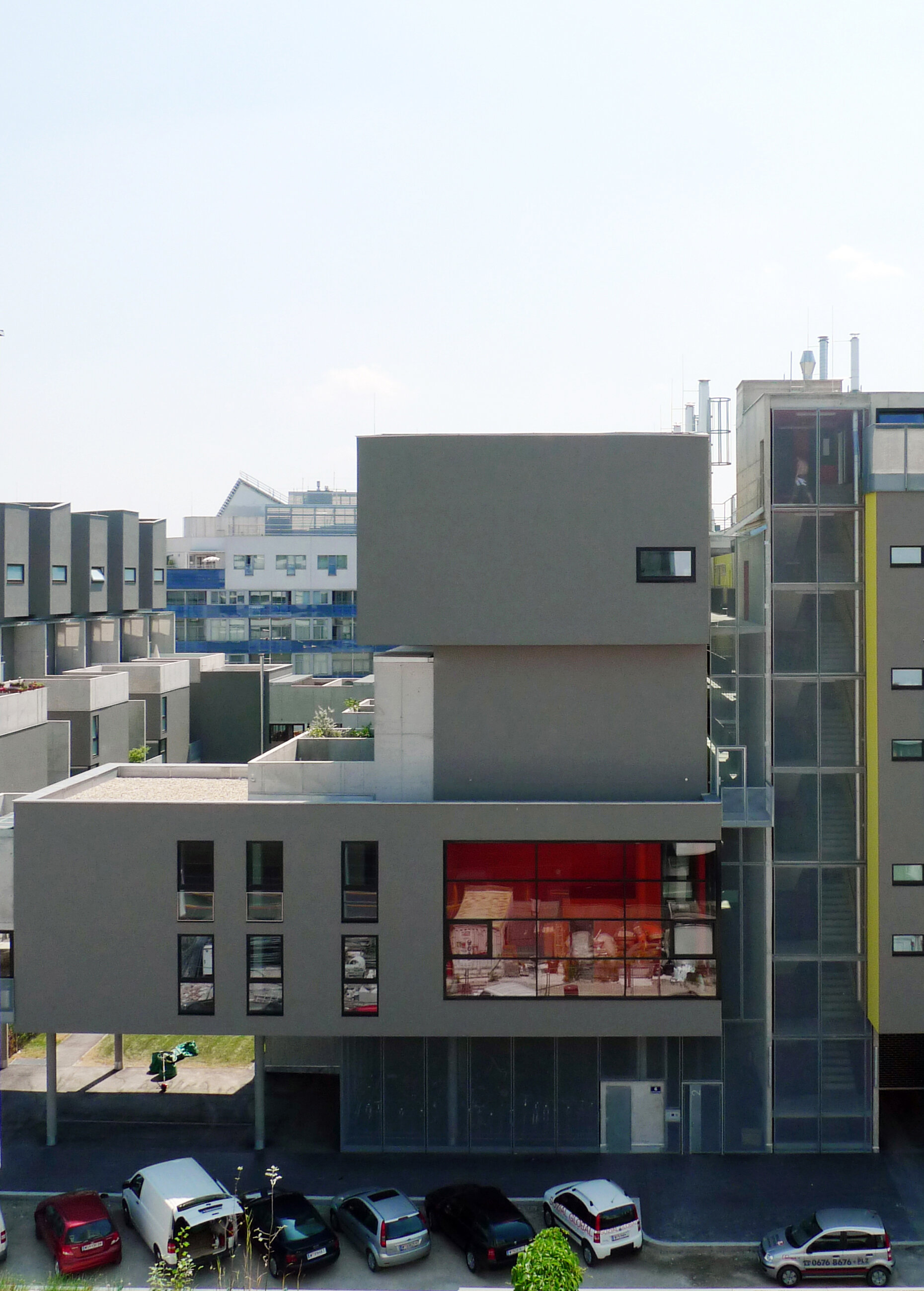 Ansicht Wohnhaus Tokiostrasse / Wien 22