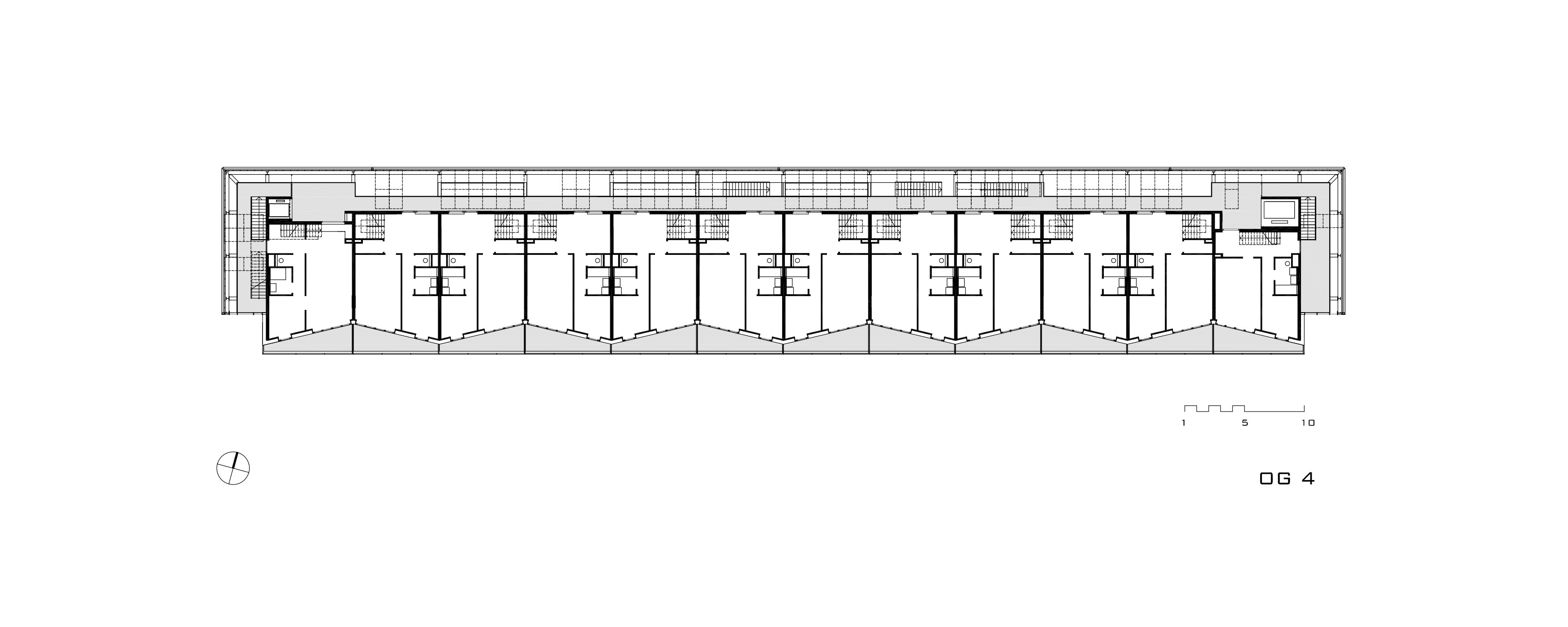 Grundriss OG4 generationen wohnen am mühlgrund / Wien 22