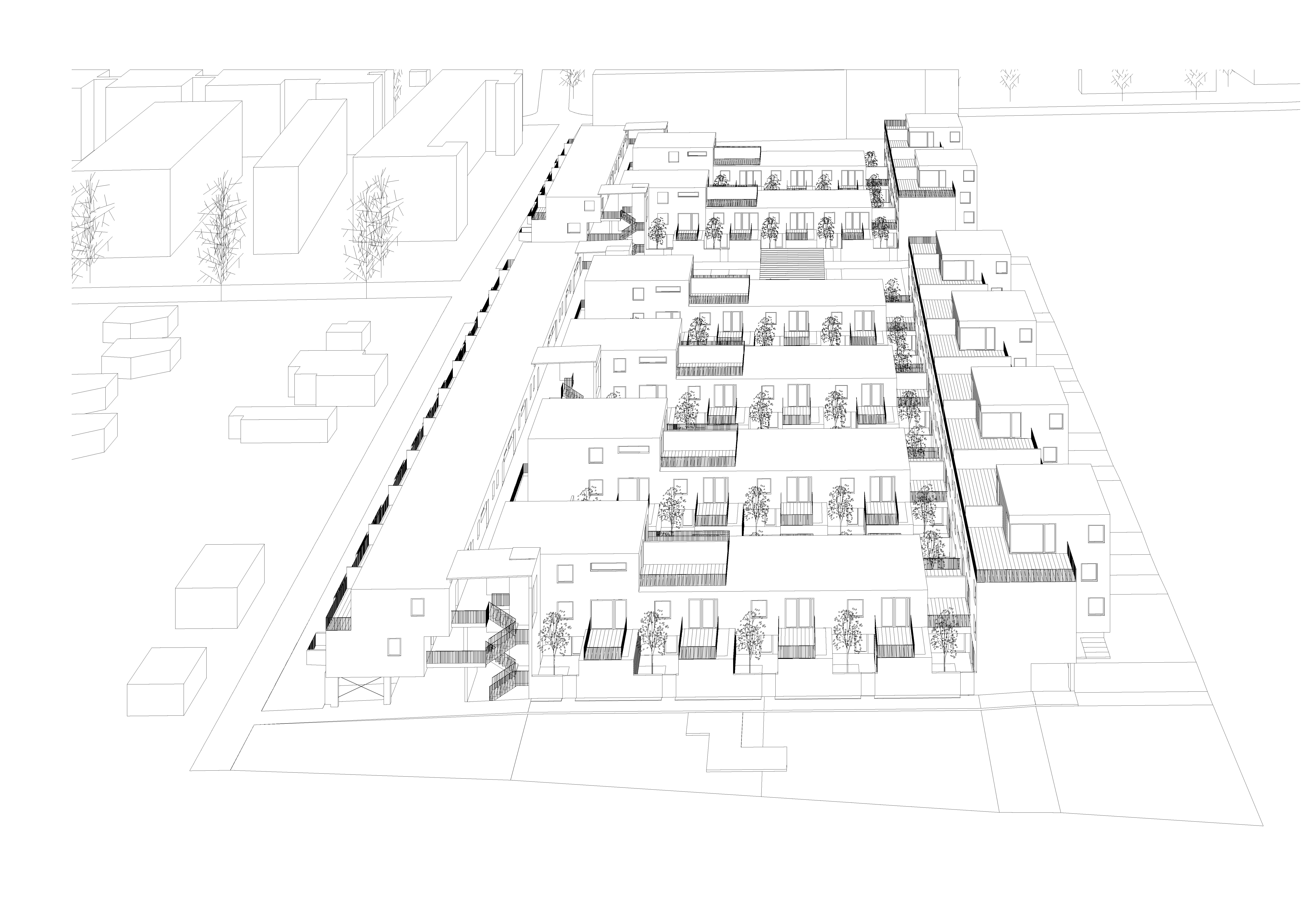 Perspektive Wohnbau Fritz-Kandl-Gasse / GPA / Wien 21