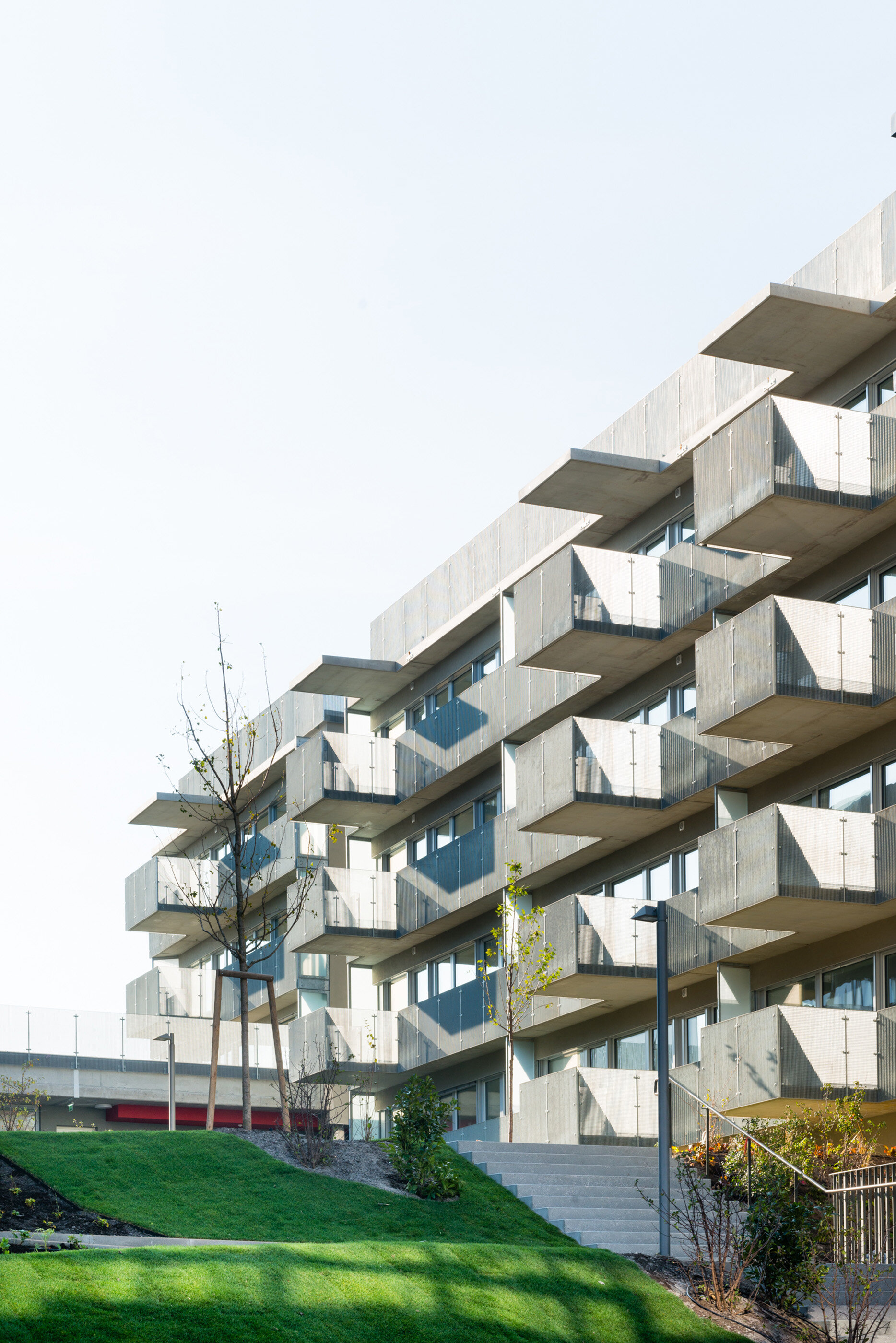 Ansicht Wohnbau in der Wiesen Süd / Wien 23