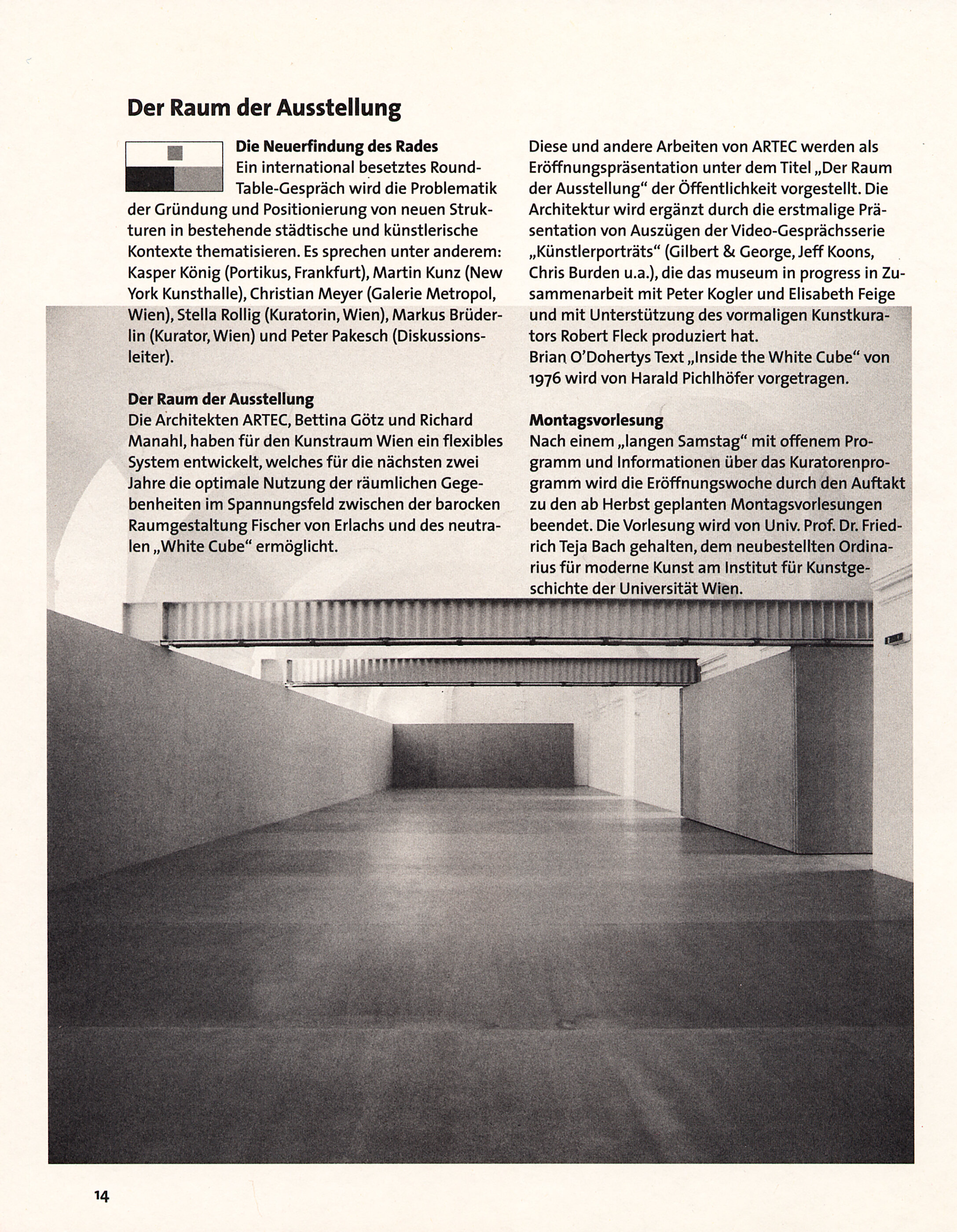 Katalog Kunstraum Wien / Museumsquartier / Wien 7