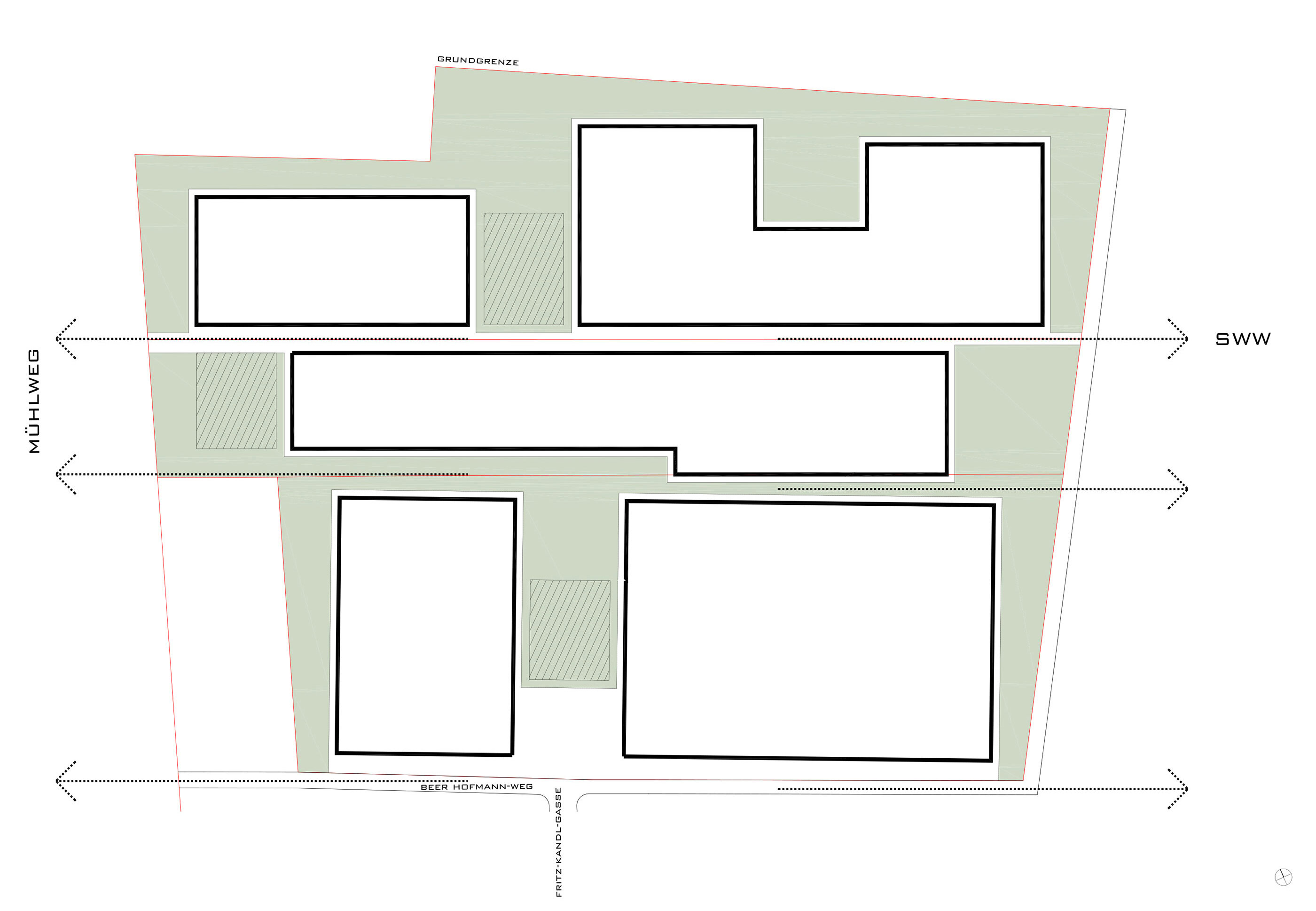 Schema Mühlweg / Strebersdorf / Beer-Hofmann-Gasse / Wien 21