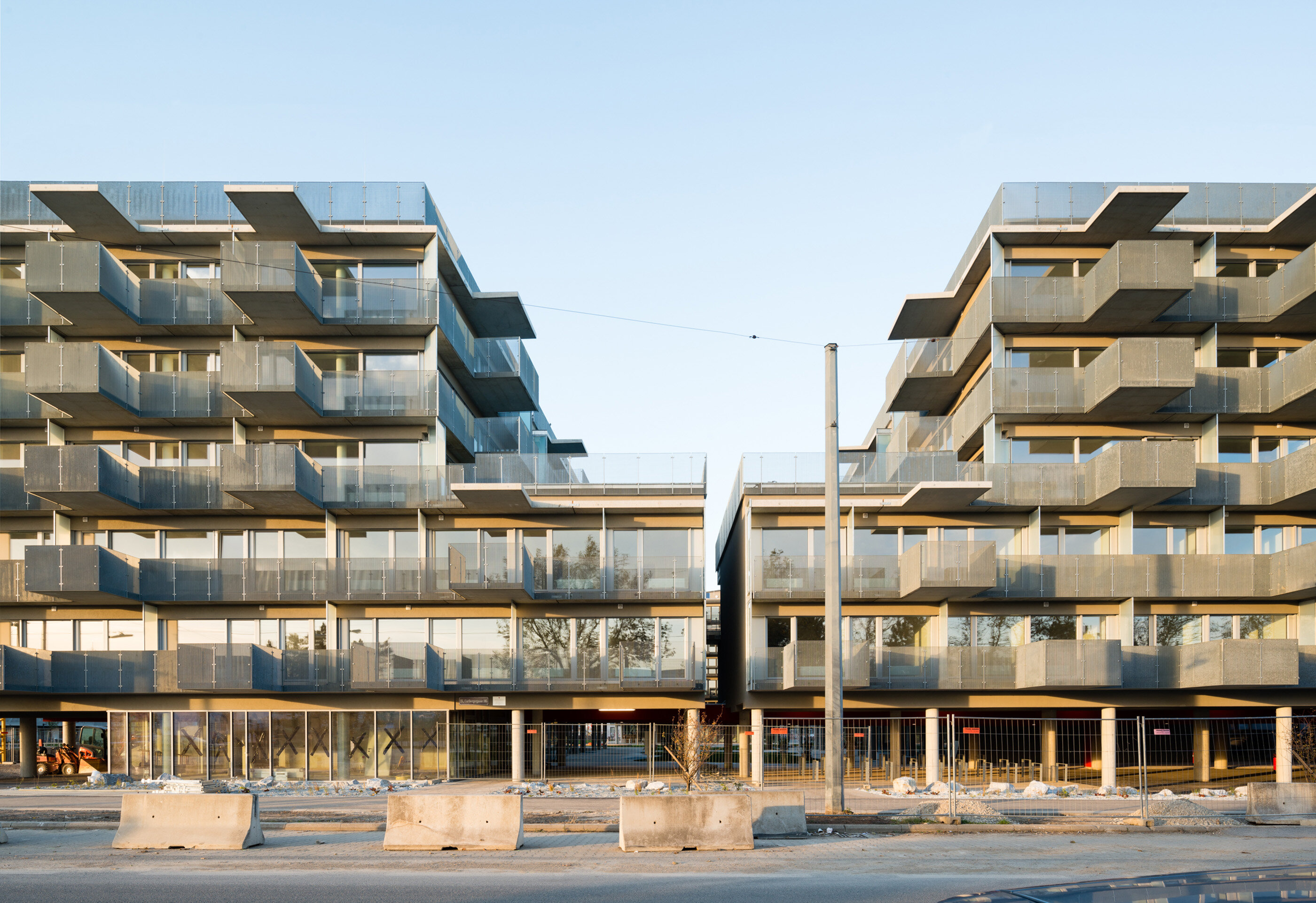 Ansicht Wohnbau in der Wiesen Süd / Wien 23