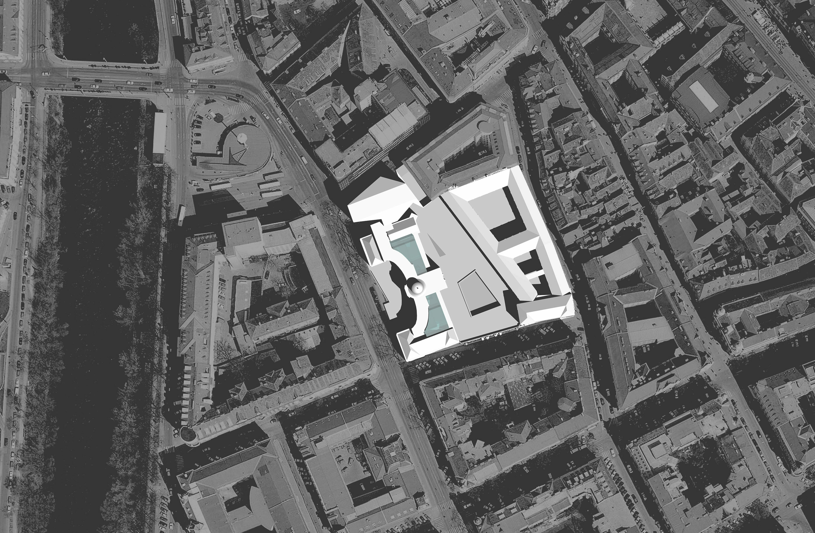Lageplan Landesmuseum Joanneum Museumsquadrant / Graz / Steiermark