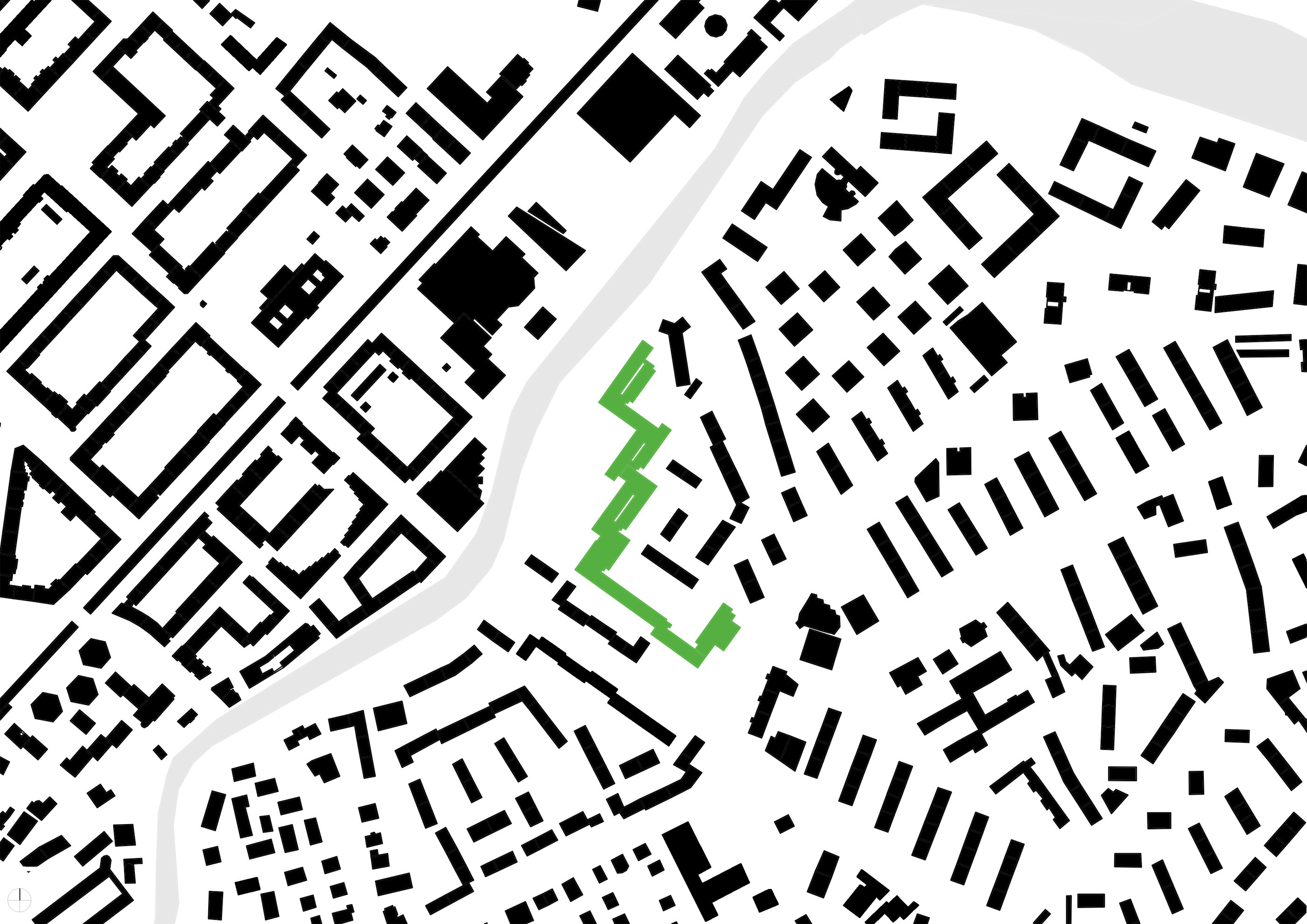Schwarzplan Pradler Saggen / Innsbruck / Tirol