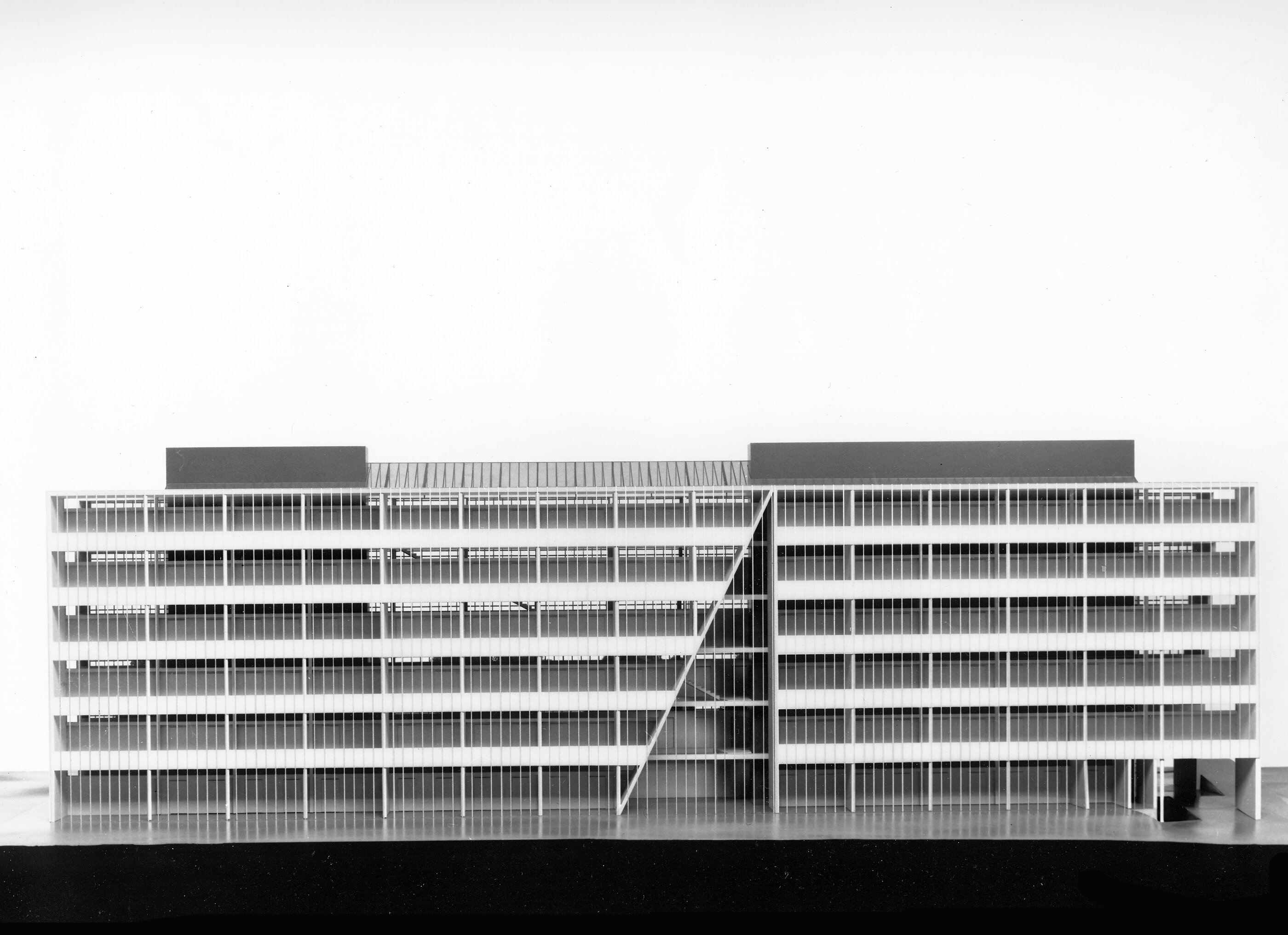 Modellfoto Zentrales Bauamtsgebäude Graz / Steiermark