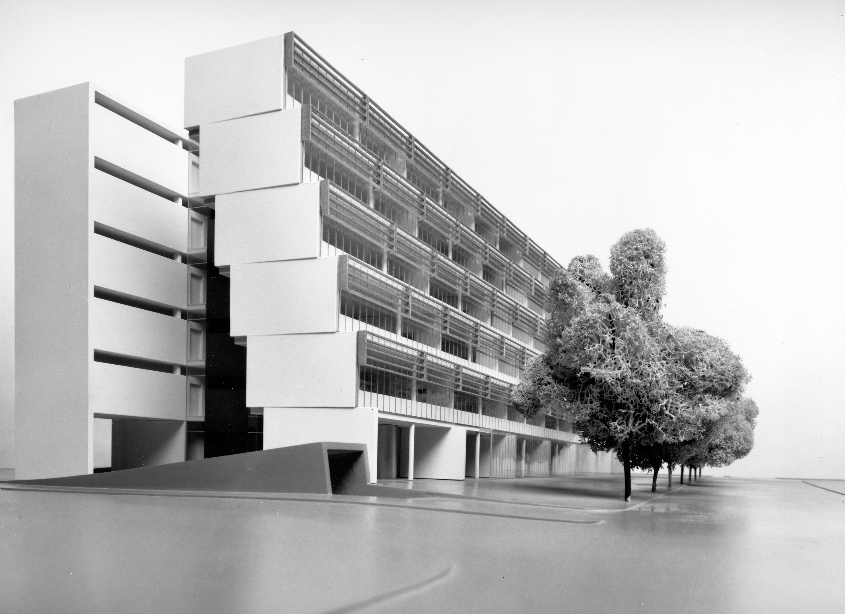 Modellfoto Zentrales Bauamtsgebäude Graz / Steiermark