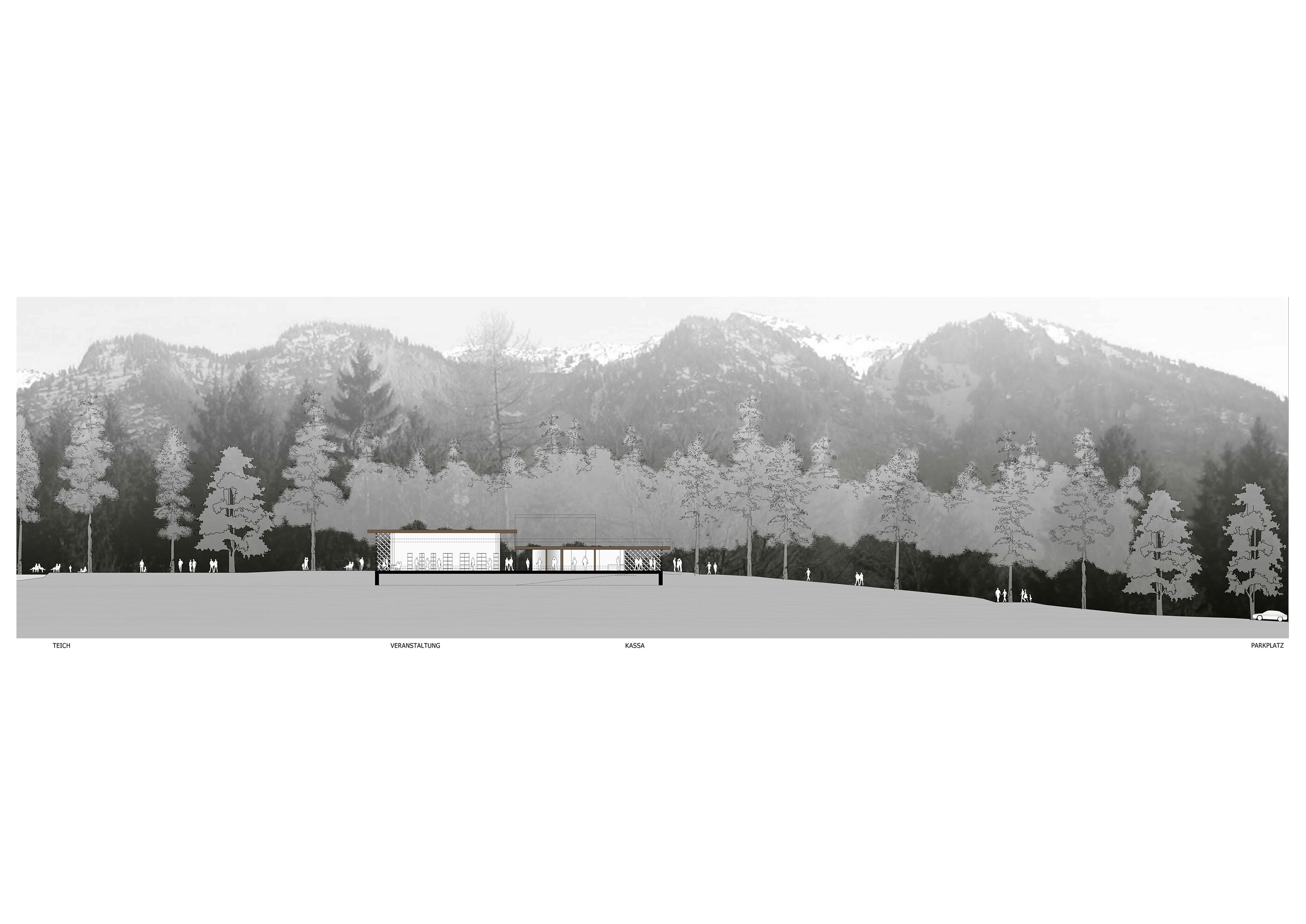 Schnitt B Salzburger Freilichtmuseum / Großgmain / Salzburg
