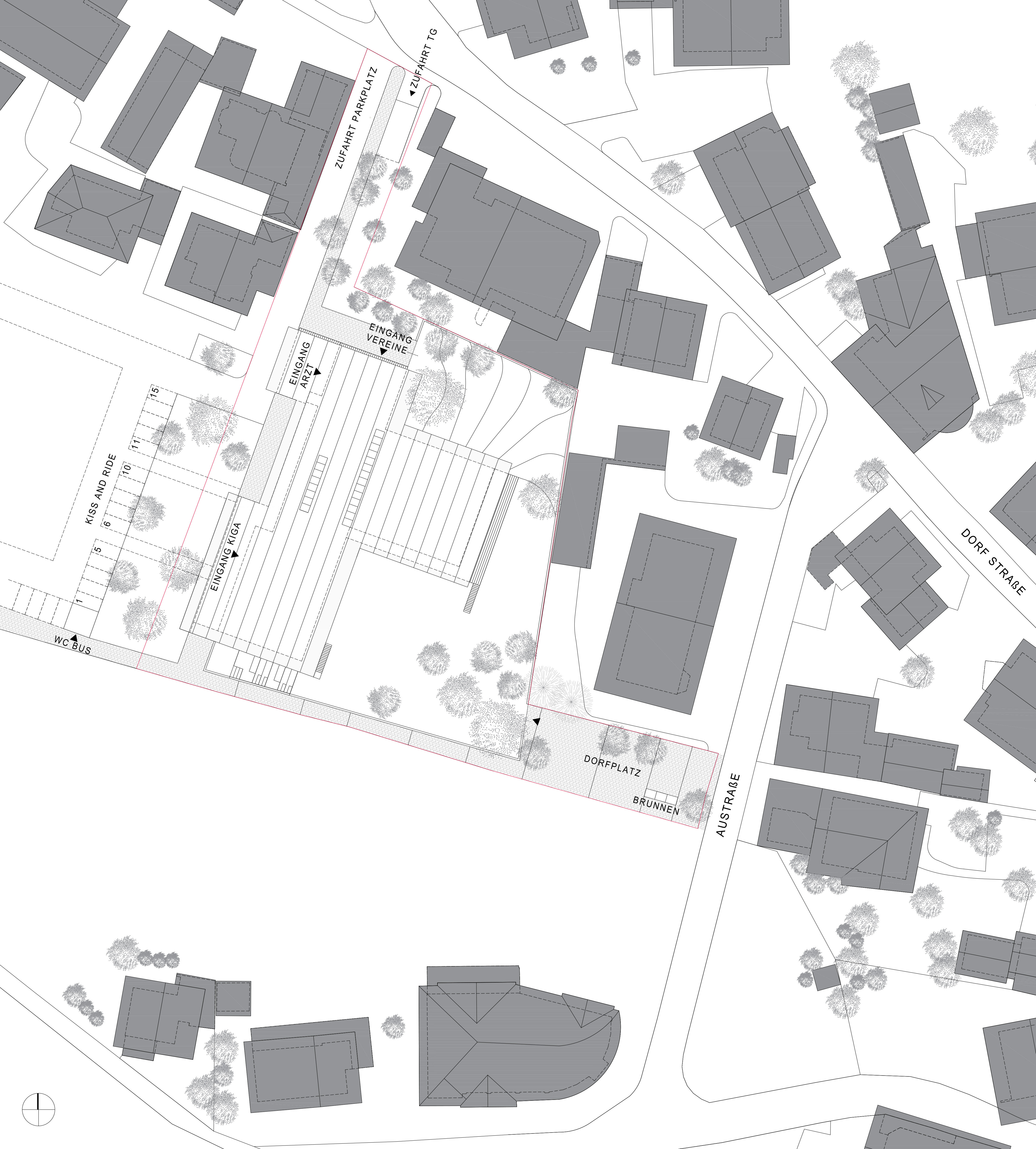 Lageplan / Mehrzweckzentrum Ellmau / Vorarlberg