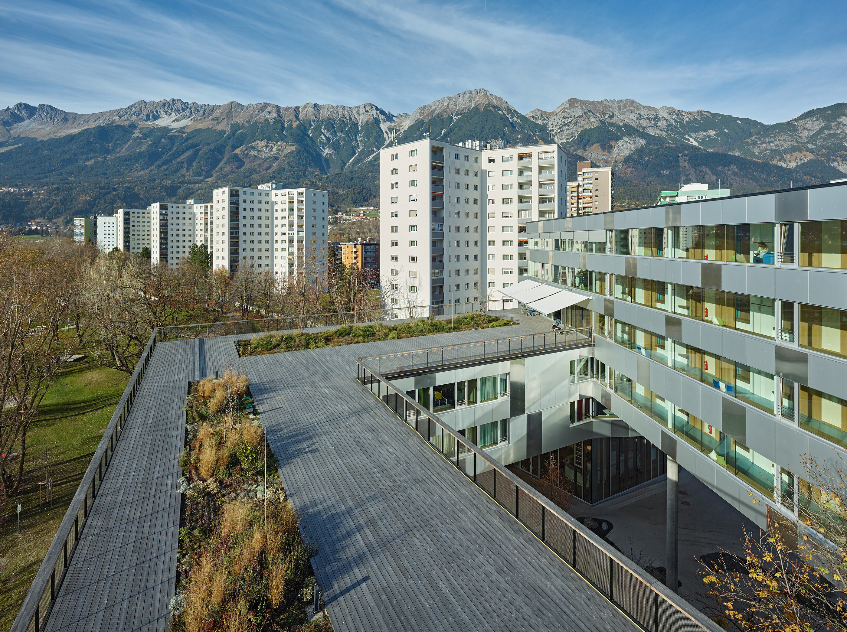 Ansicht Wohnheim Olympisches Dorf / Innsbruck / Tirol