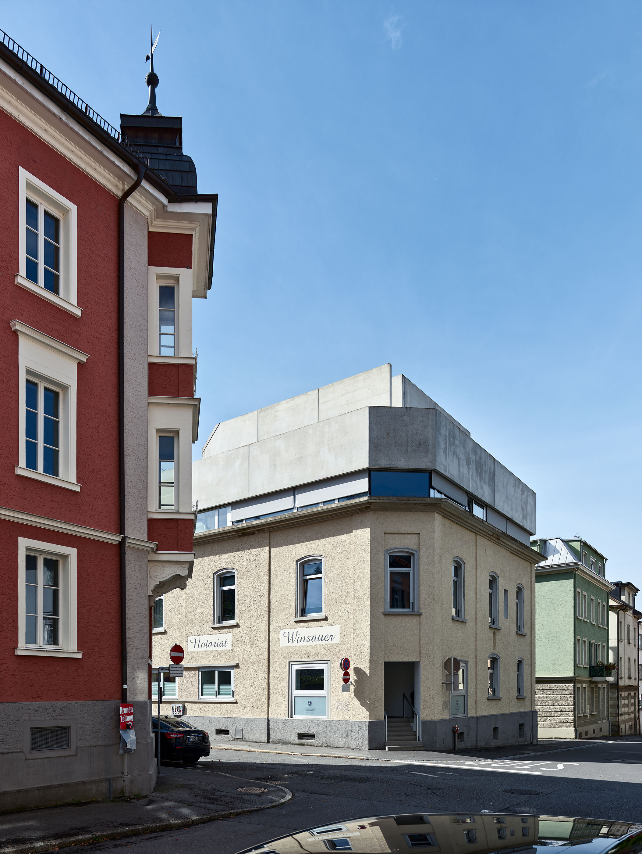 Ansicht Stadthaus Bergmannstrasse / Bregenz