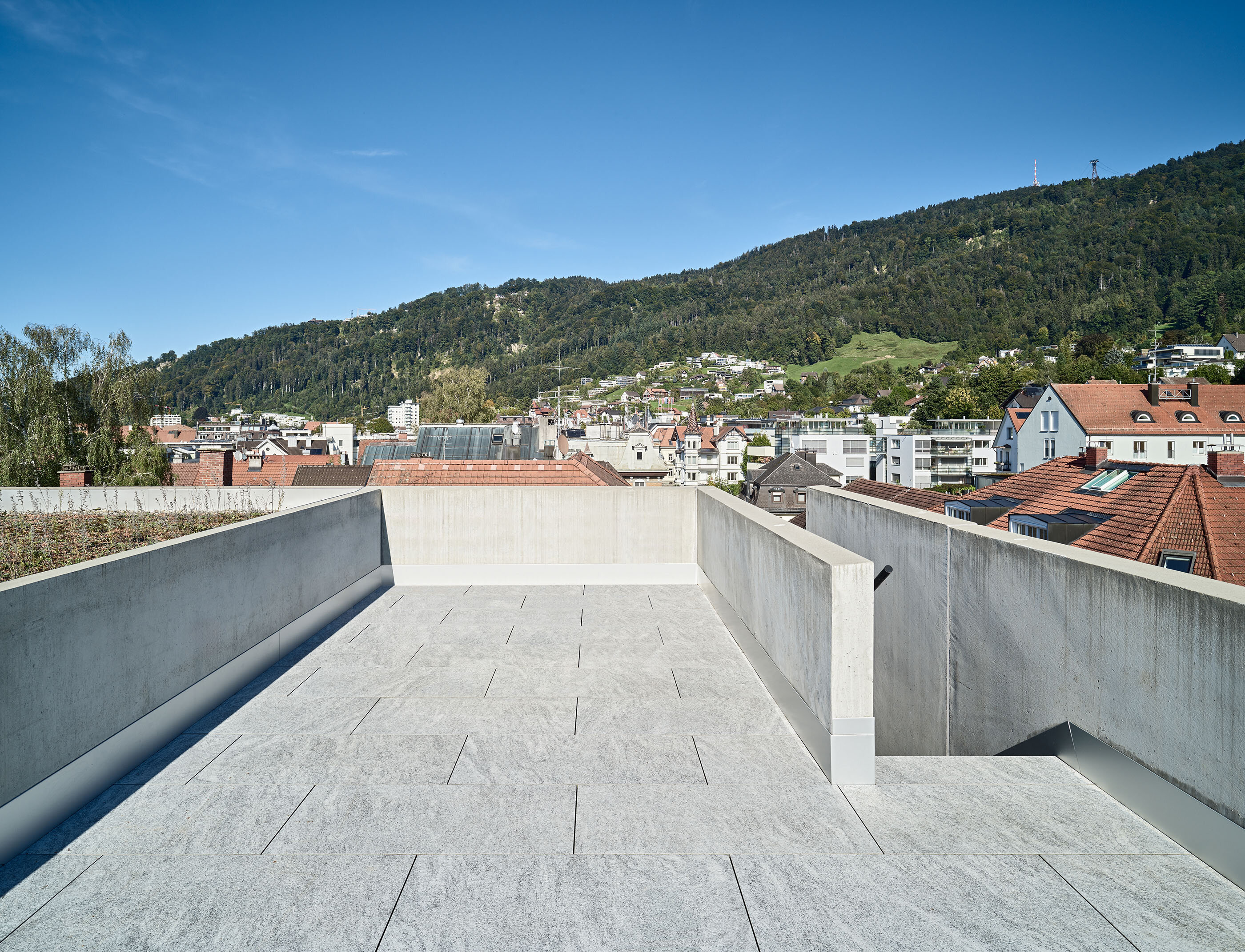 Ansicht Terrassse Stadthaus Bergmannstrasse / Bregenz
