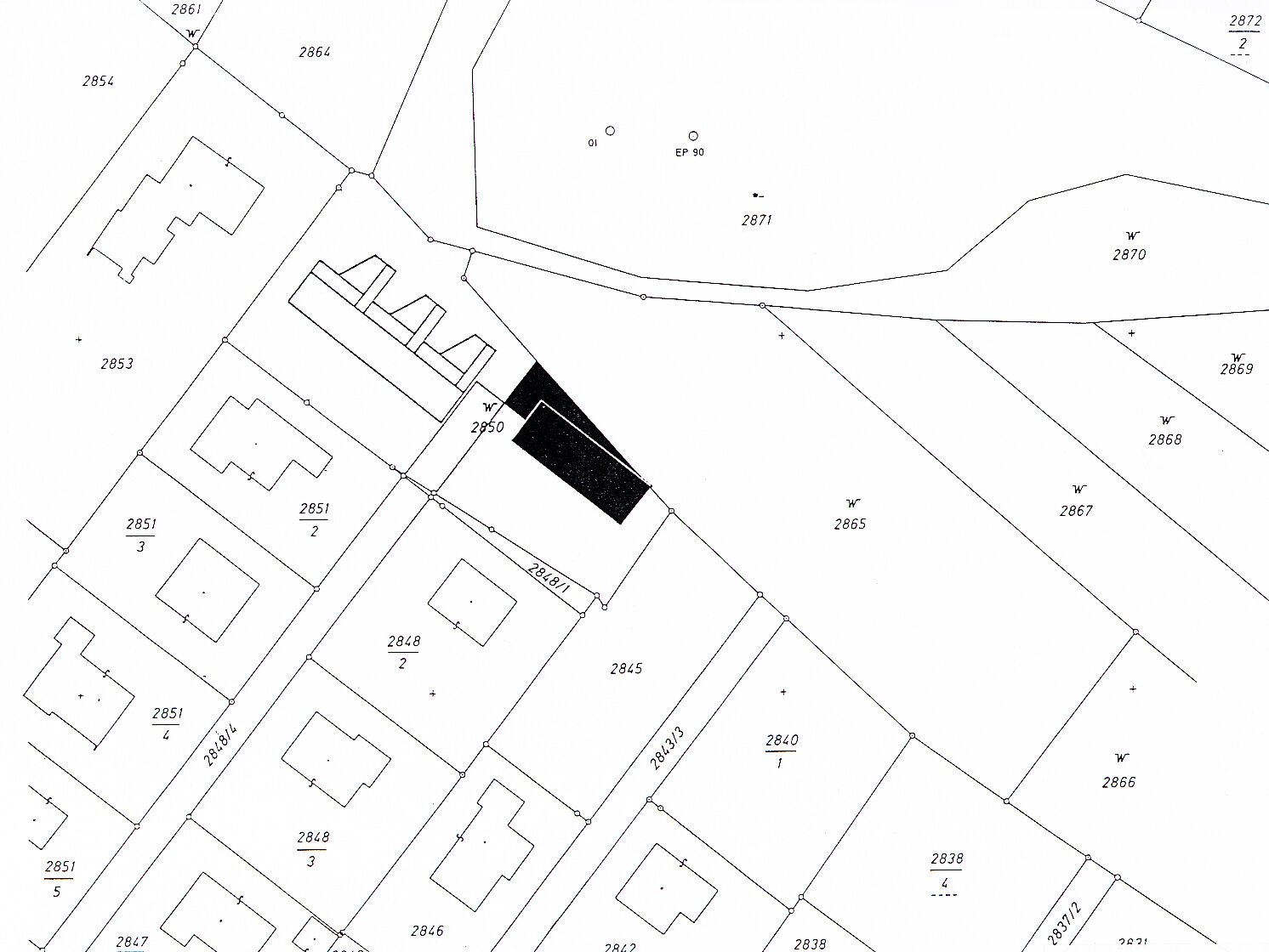 Lageplan Wohnhaus Nüziders / Vorarlberg