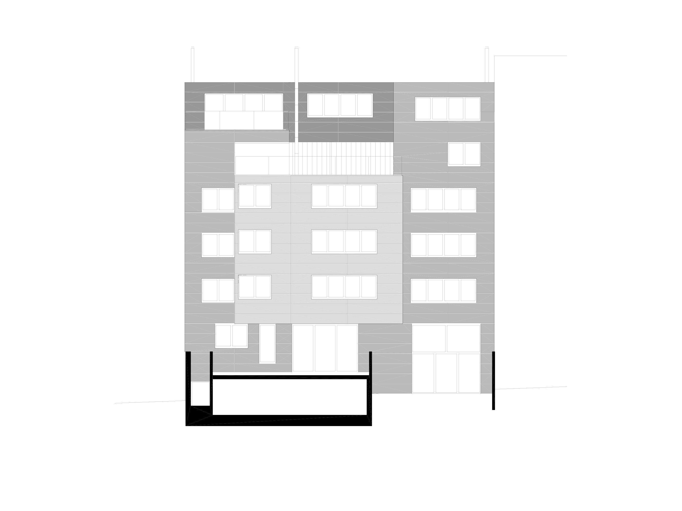 Ansicht 1 Wohnhaus Alxingergasse / Wien 10