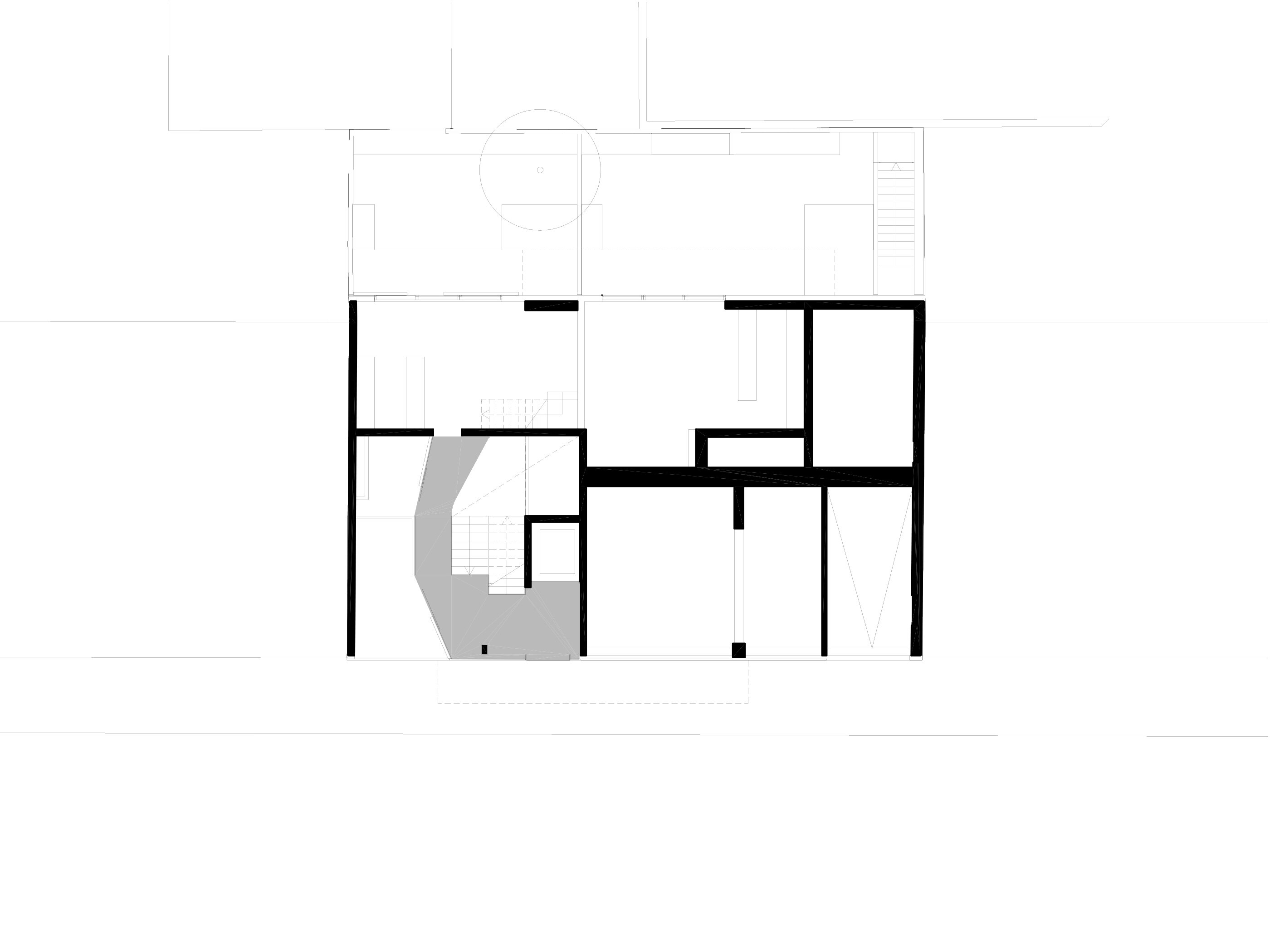 Grundriss EG Wohnhaus Alxingergasse / Wien 10