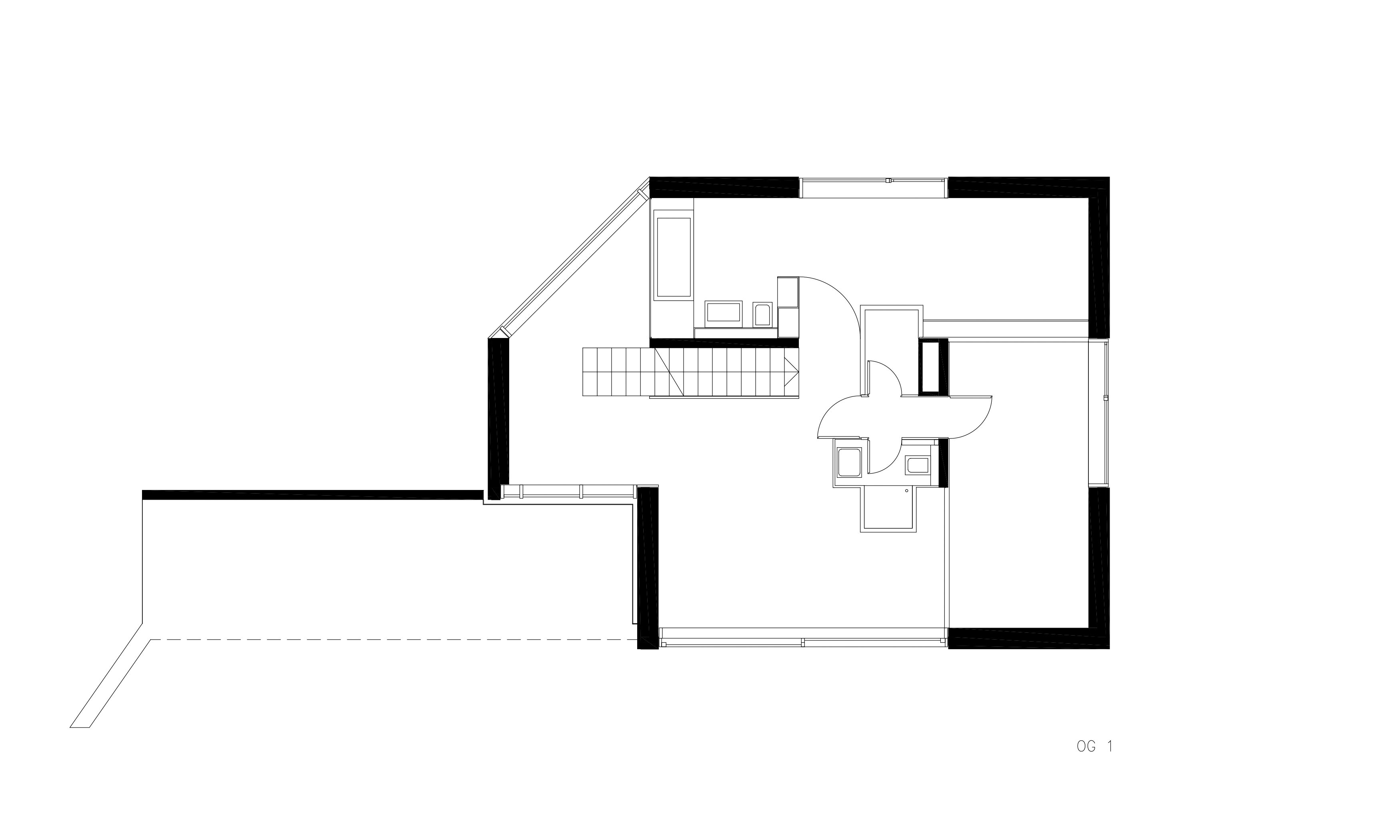 Grundriss OG1 Systemhaus 2 / Hörbranz / Vorarlberg