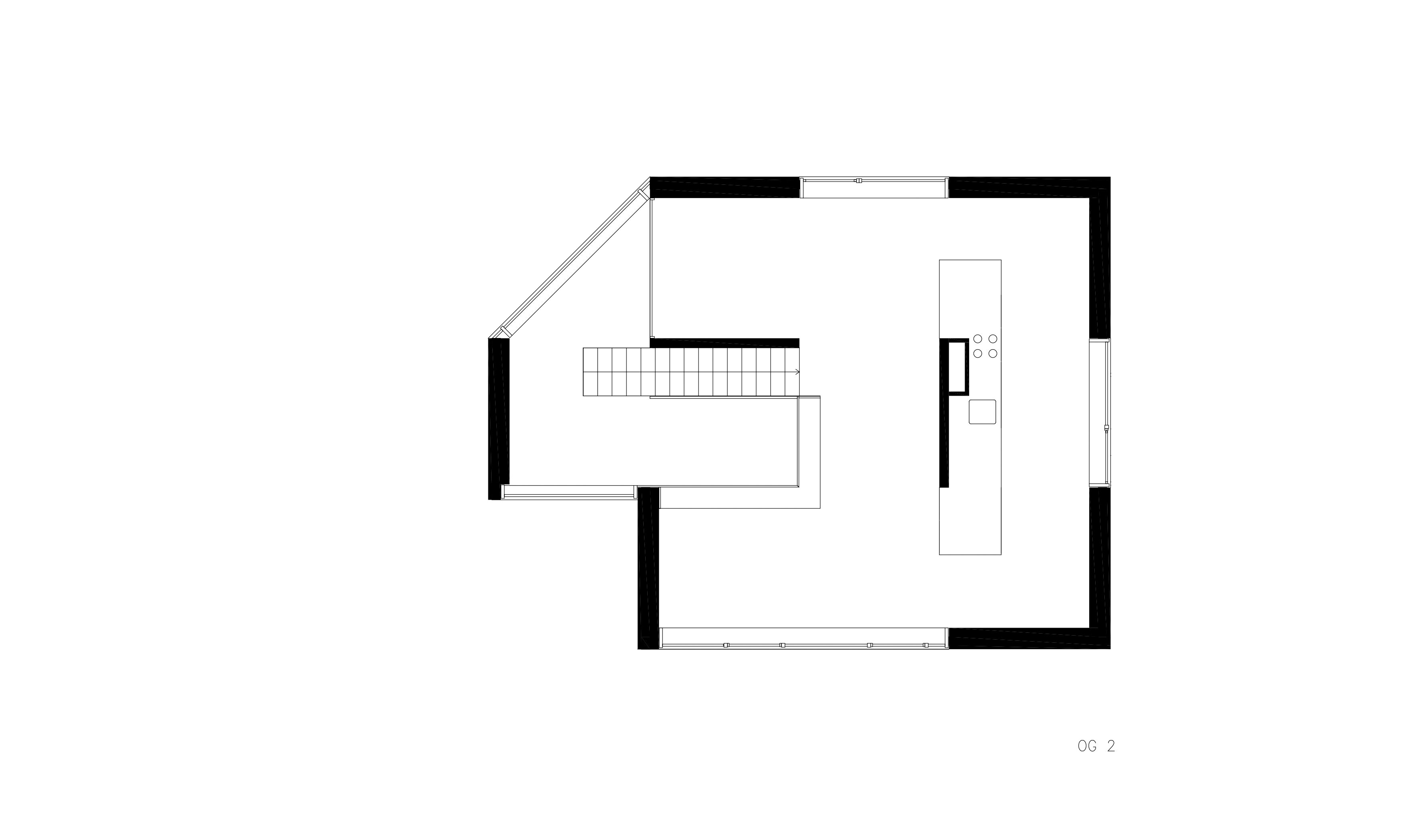 Grundriss OG2 Systemhaus 2 / Hörbranz / Vorarlberg