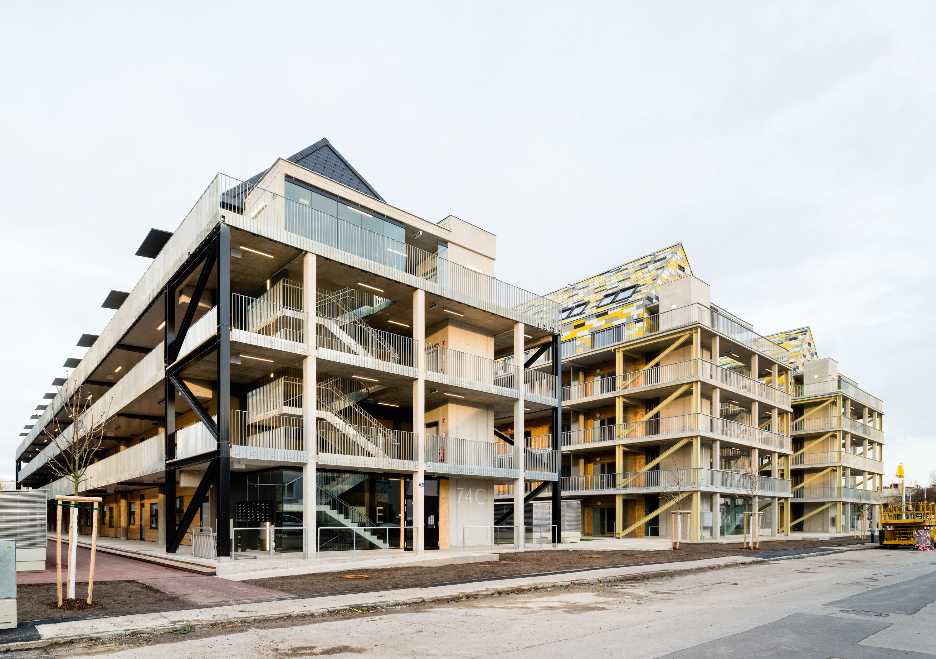 Ansicht Wohnbau Maximilianstraße / St.Pölten