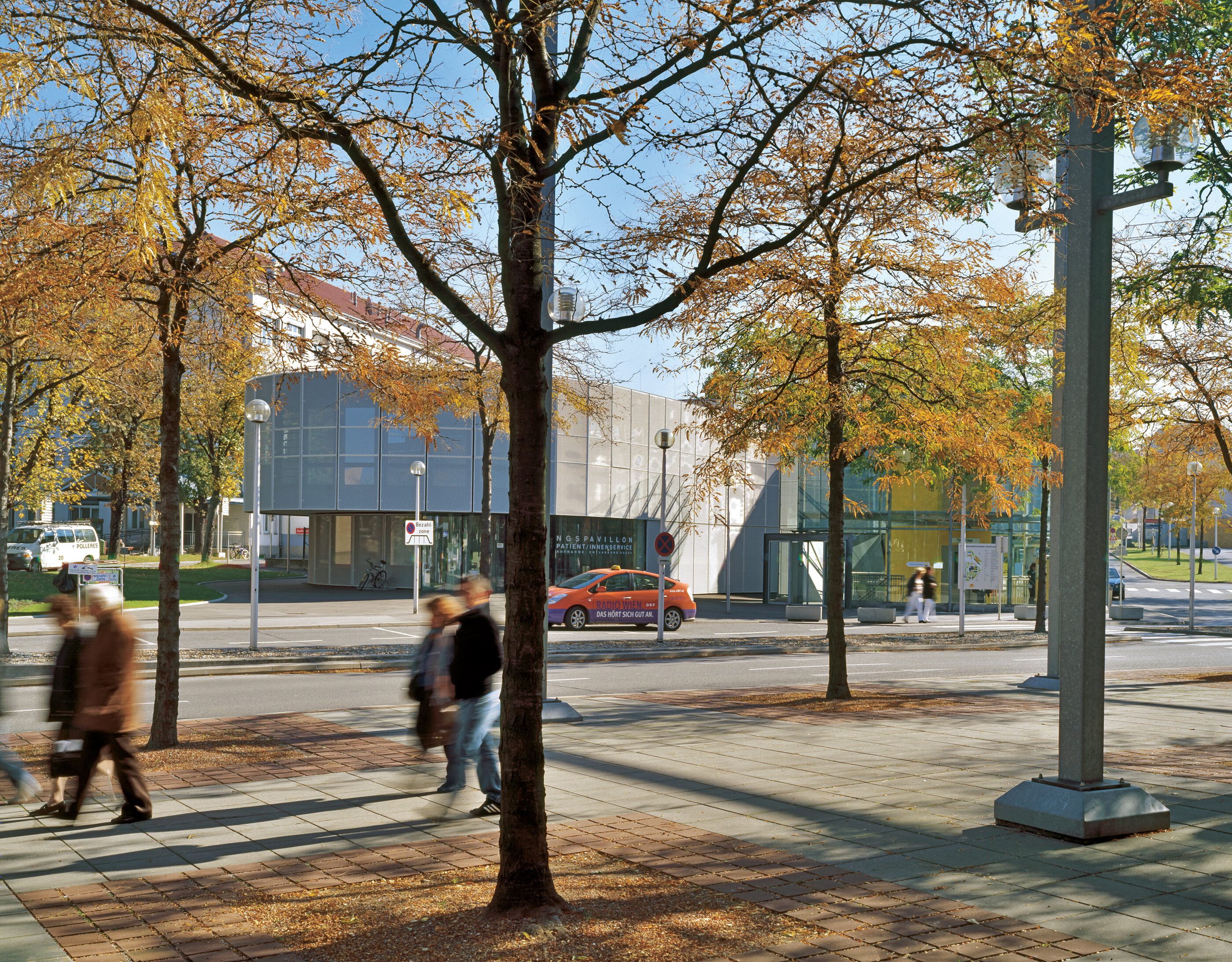 Ansicht Eingangspavillon SMZ Ost