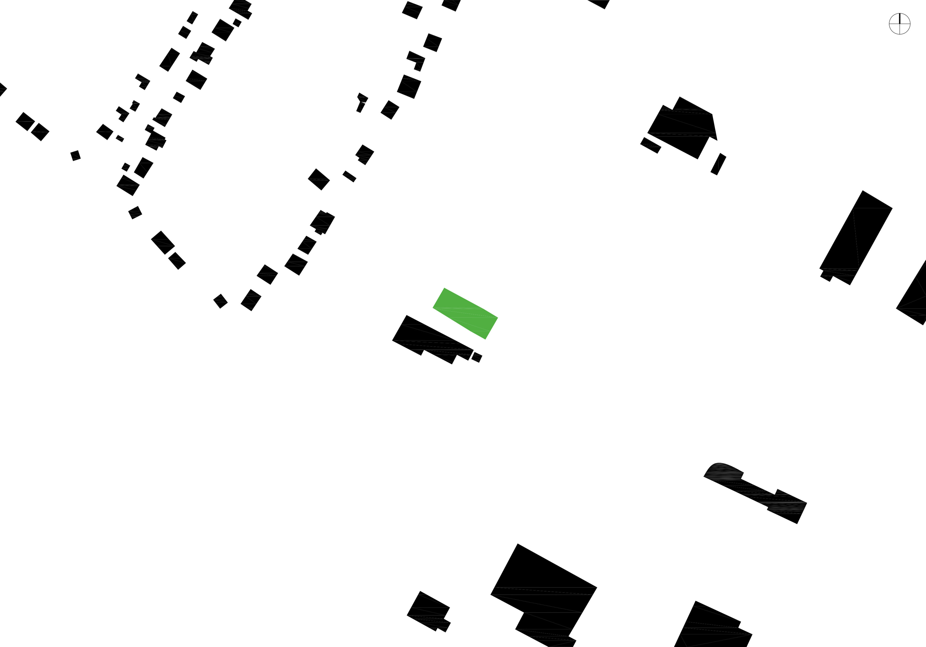 Schwarzplan Betriebsgebäude  / Baden bei Wien / Niederösterreich
