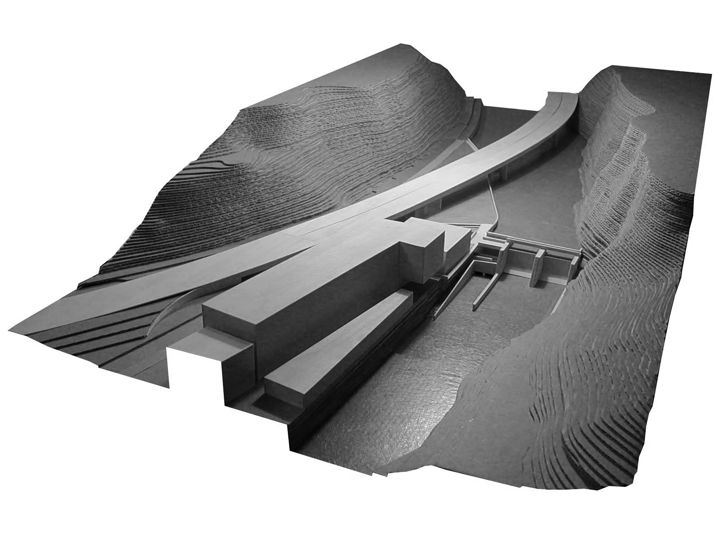 Modell Kraftwerk Hochwuhr / Felsenau / Feldkirch / Vorarlberg
