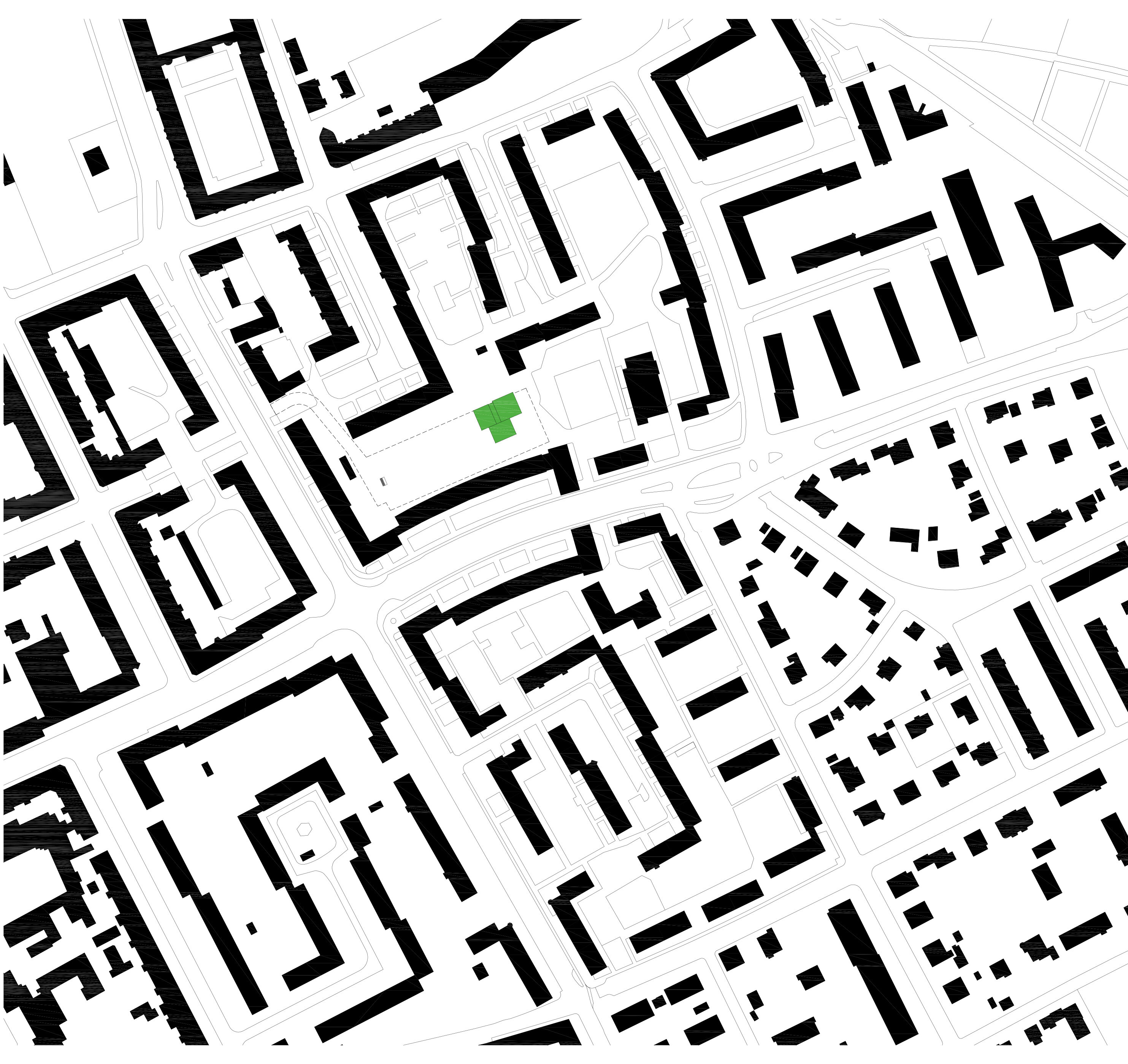 Schwarzplan Innenhof Neue Heimat Tirol / Innsbruck / Tirol