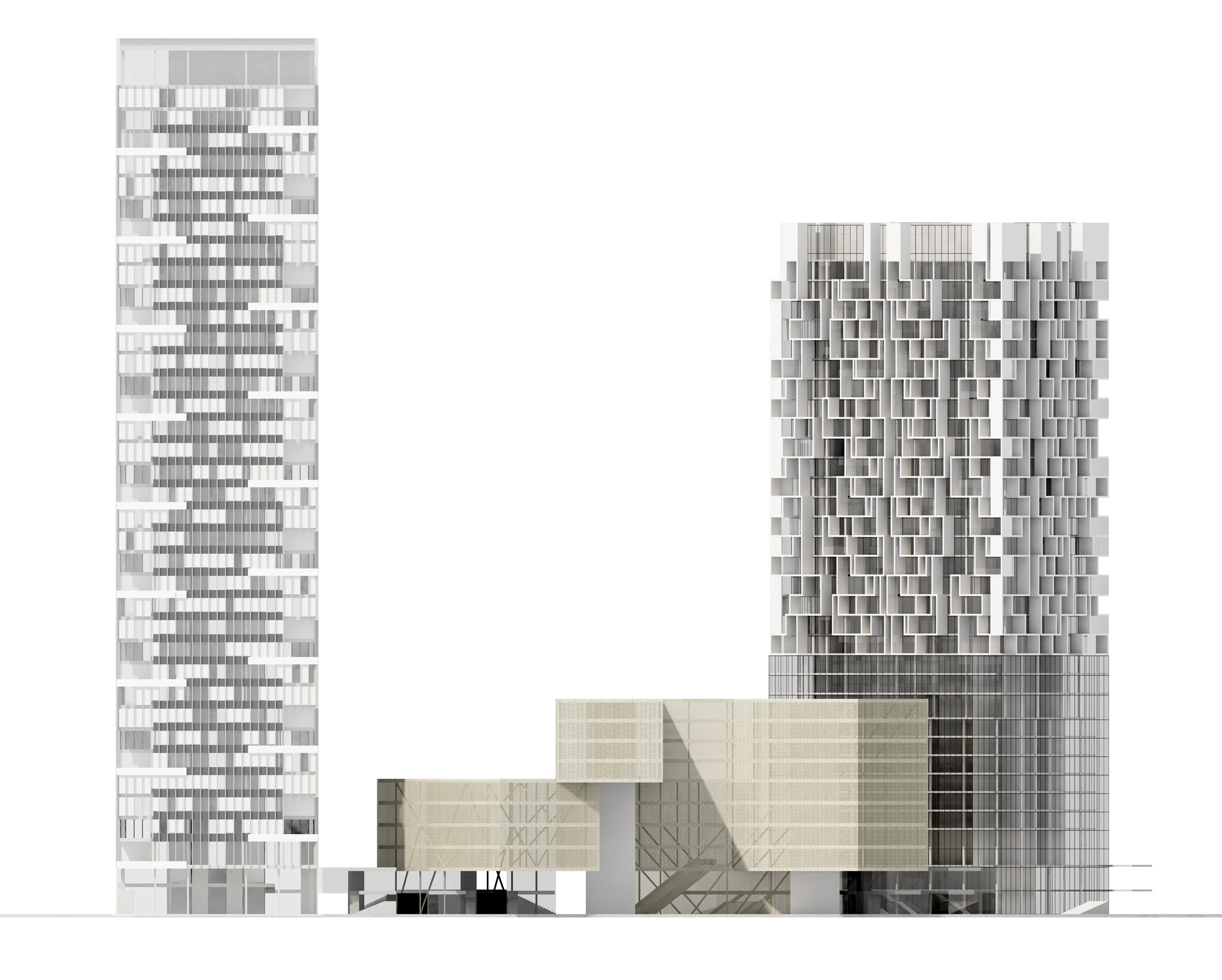 Ansicht Neues Zentrum Kagran / Wien 22
