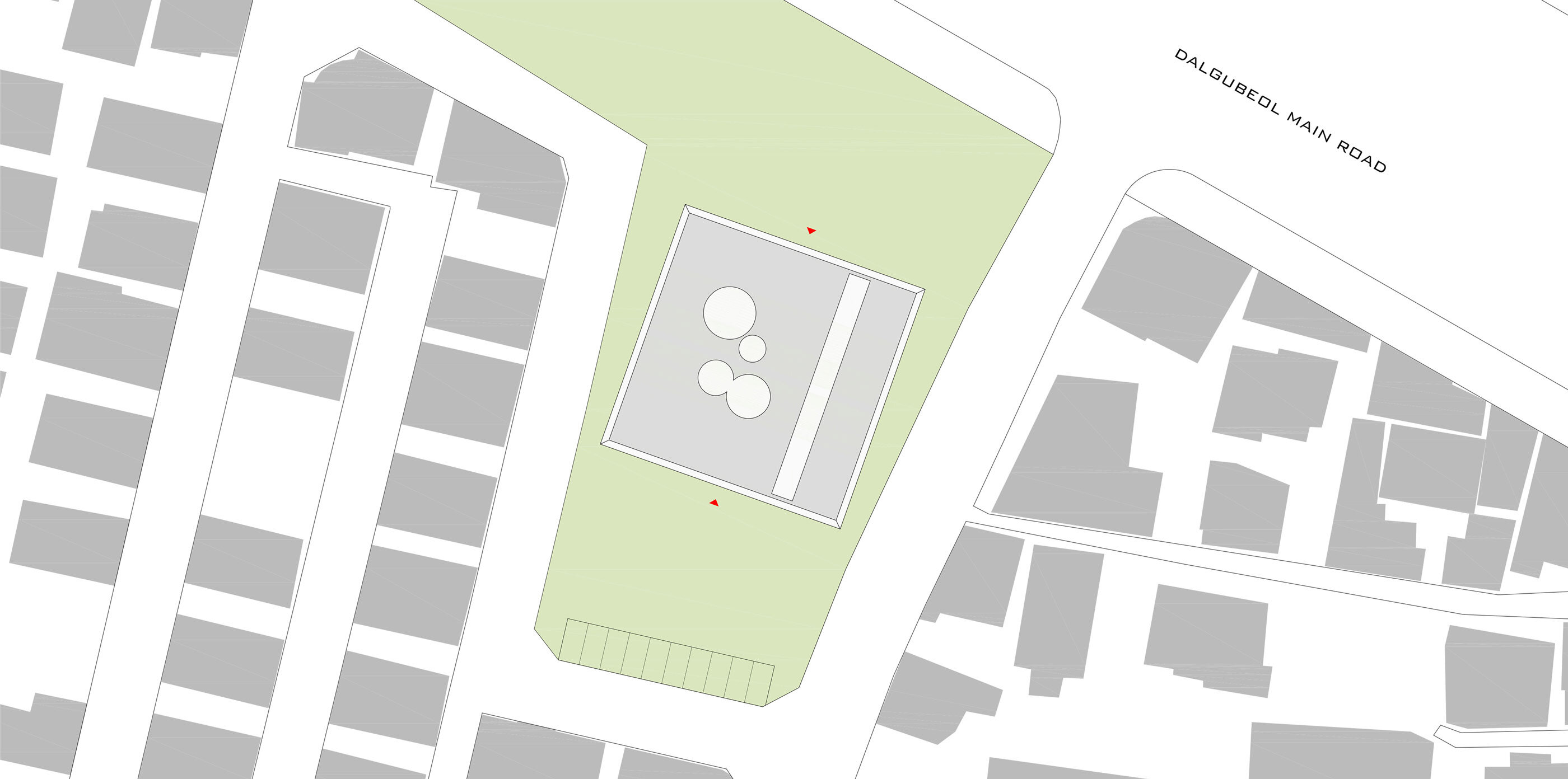Lageplan Daegu Gosan Public Library / Korea