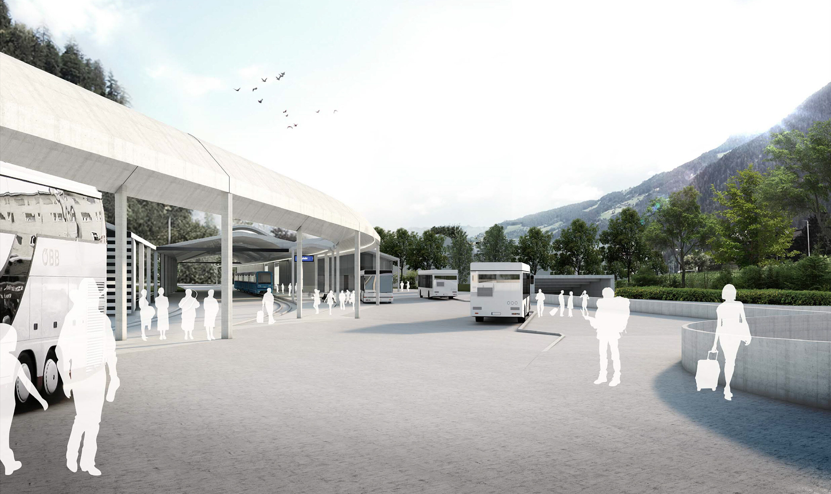 Schaubild Bahnhof Mayrhofen / Tirol