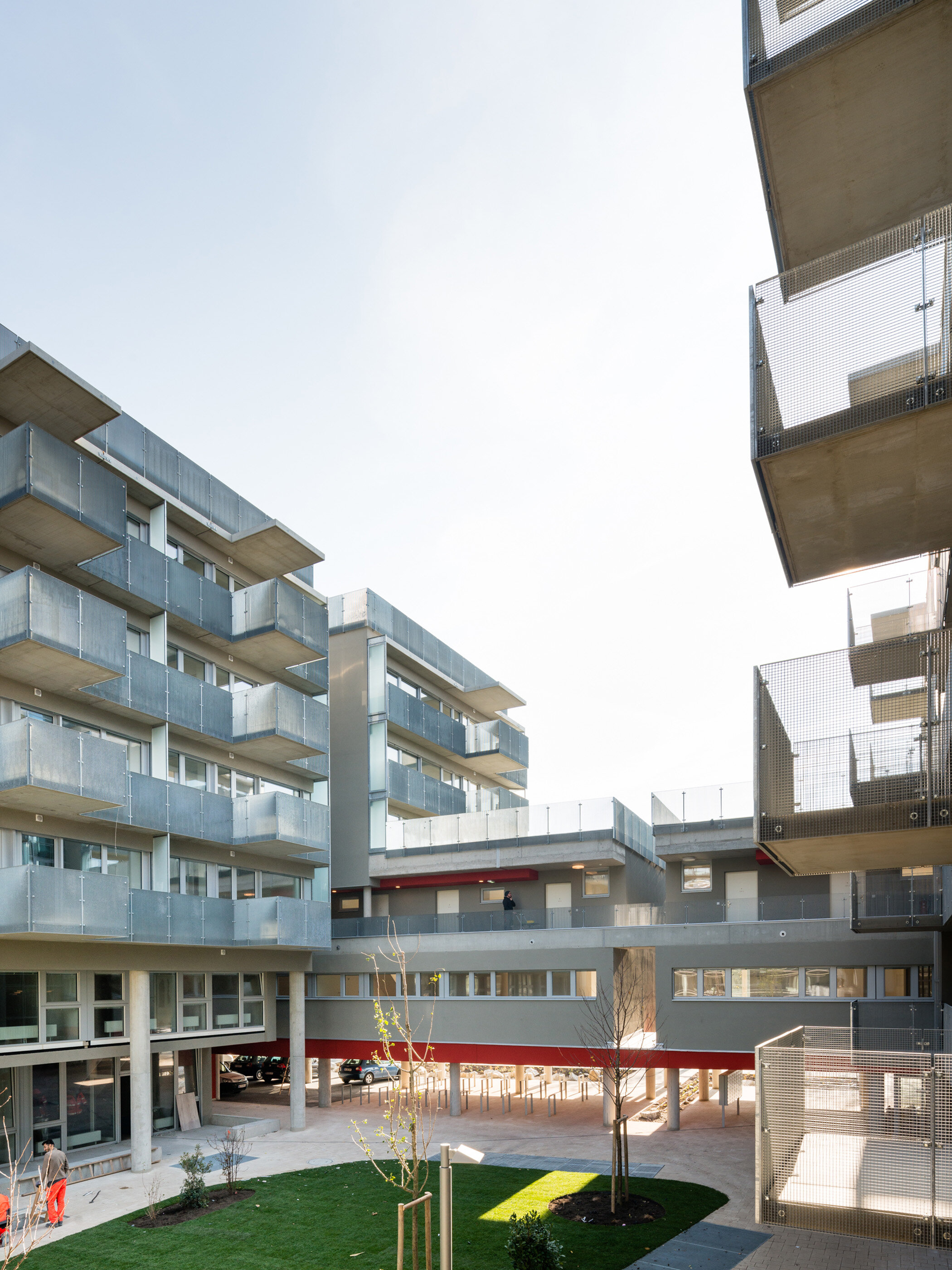 Ansicht Wohnbau in der Wiesen Süd / Wien 23