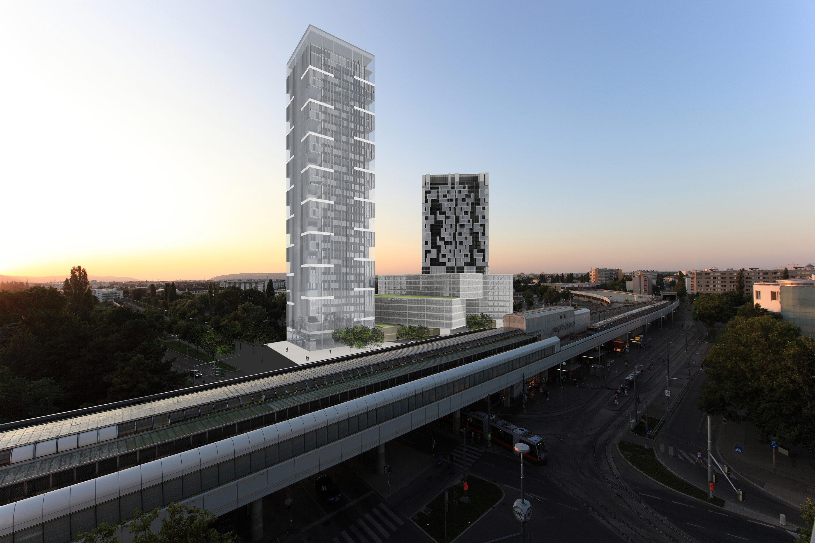 Schaubild Neues Zentrum Kagran / Wien 22