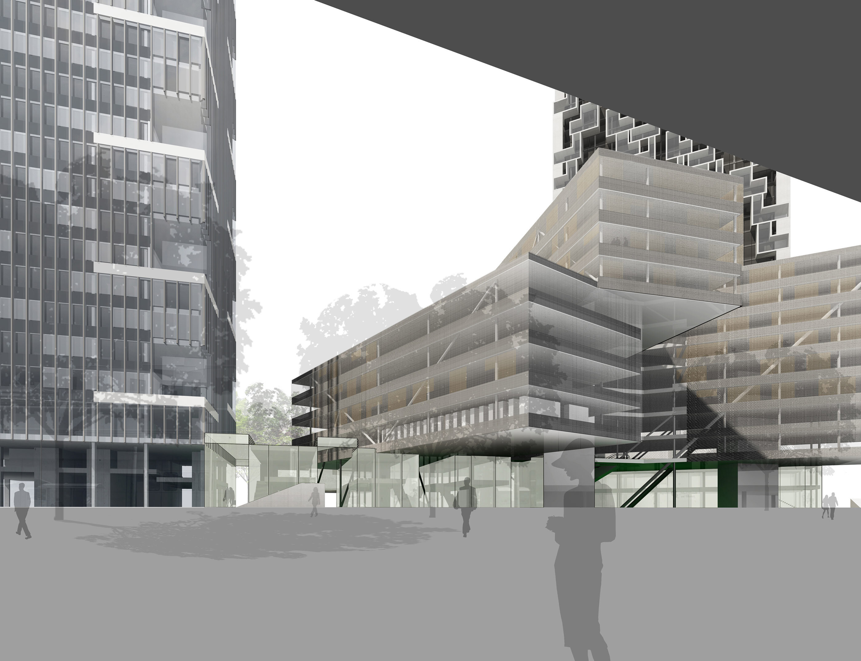 Schaubild Neues Zentrum Kagran / Wien 22