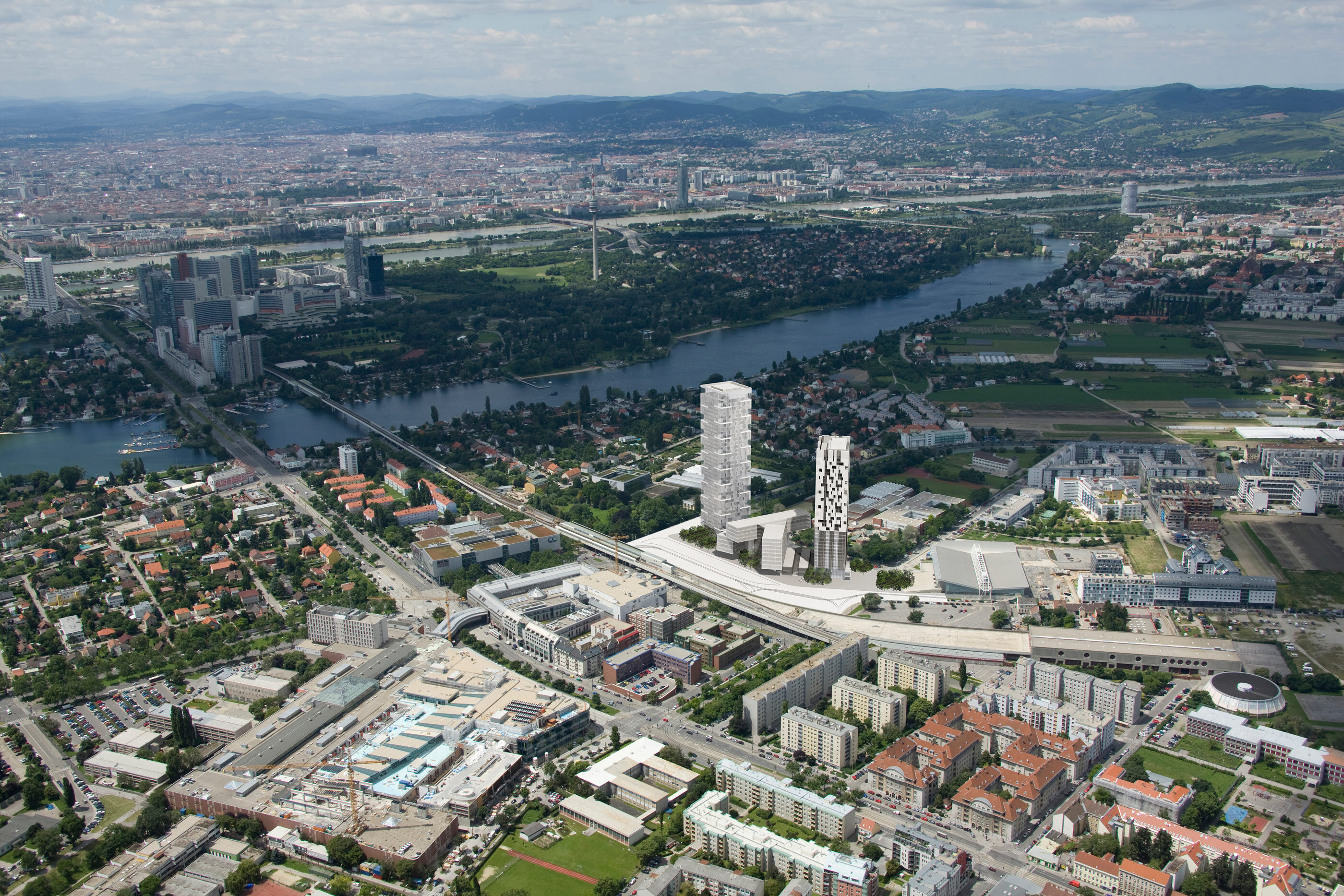 Schaubild Neues Zentrum Kagran / Wien 22