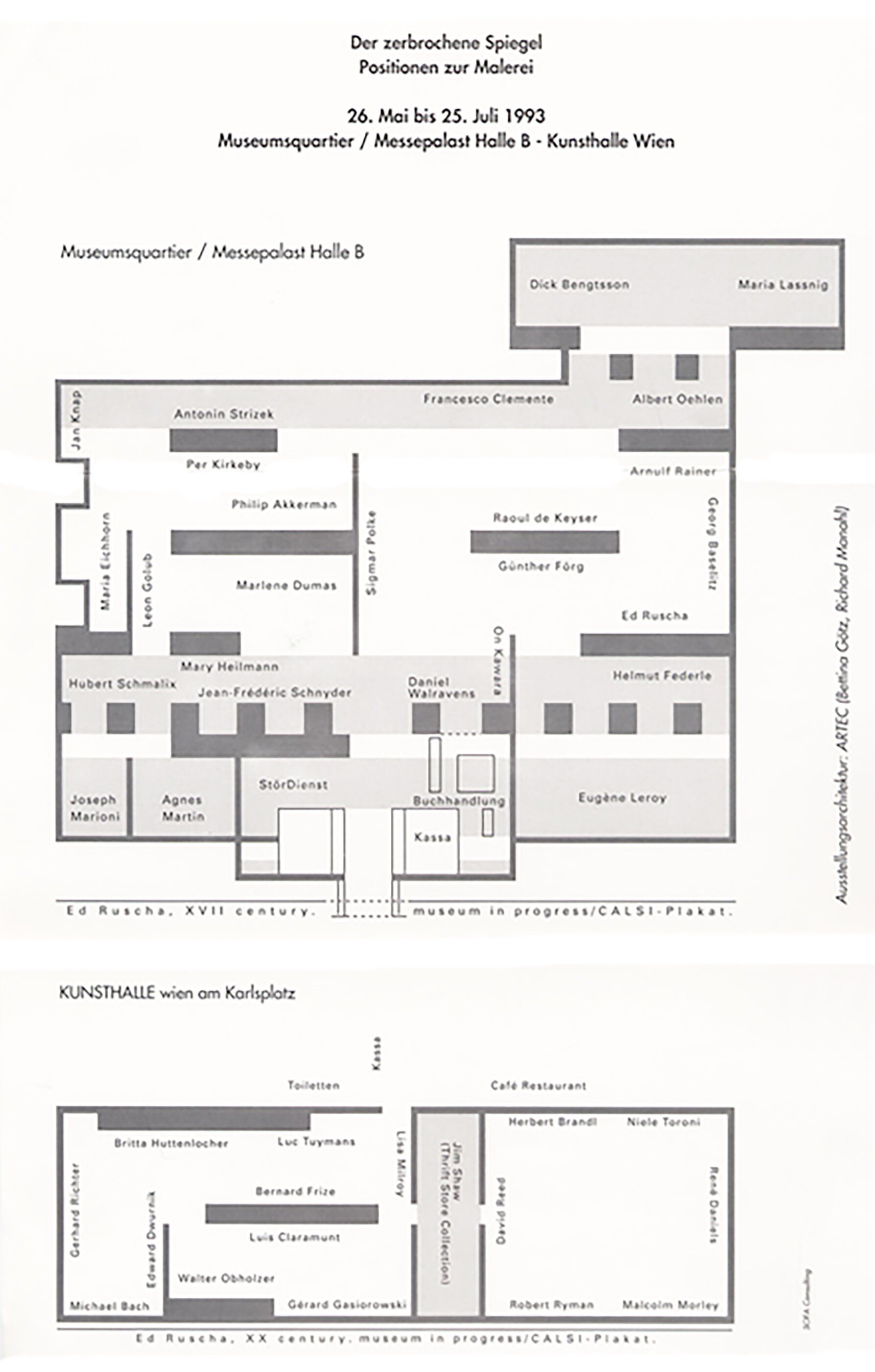 Modell Ausstellung Der zerbrochene Spiegel / Museumsquartier / Wien 7