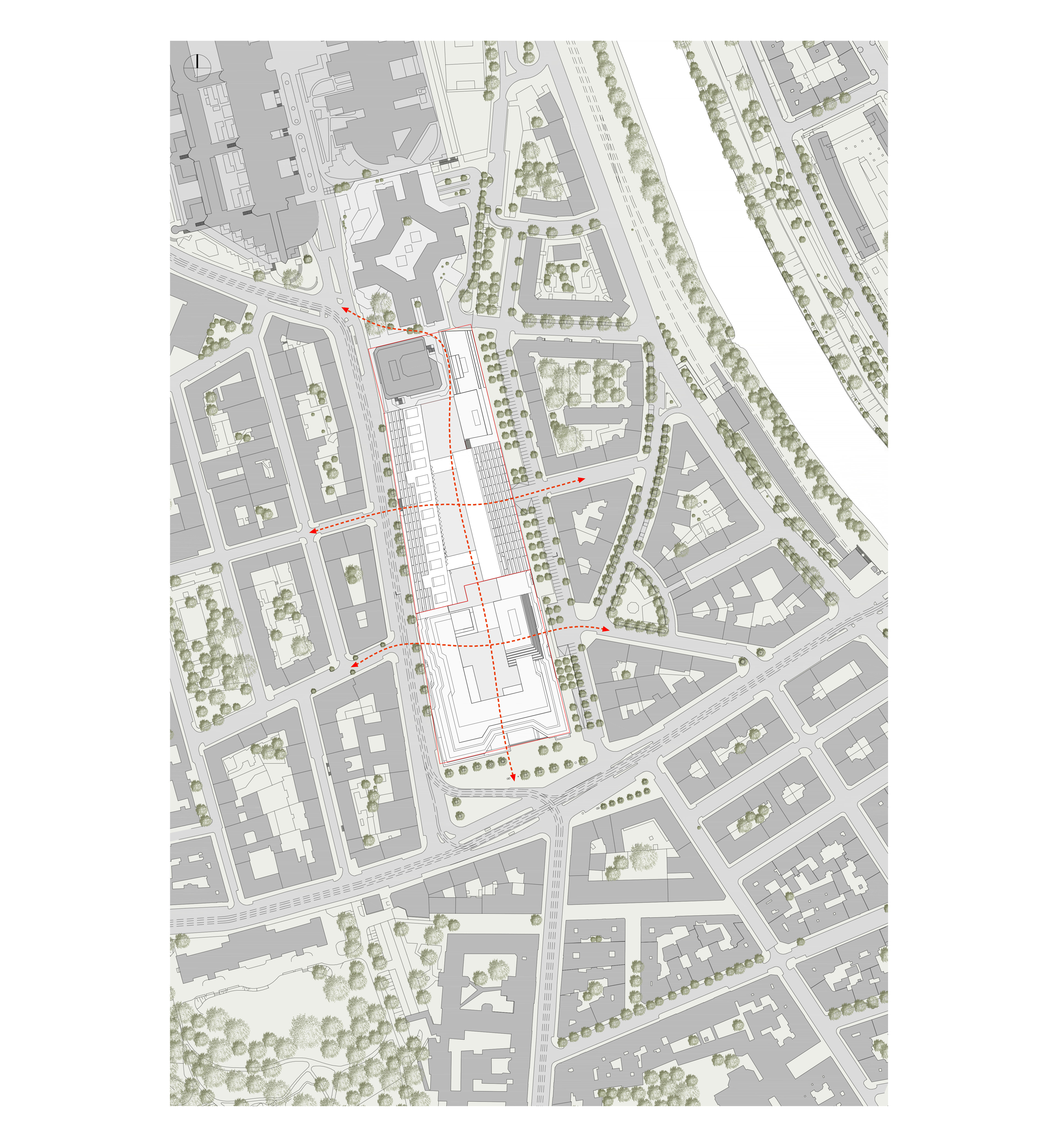Lageplan Althan Quartier / Wien 9