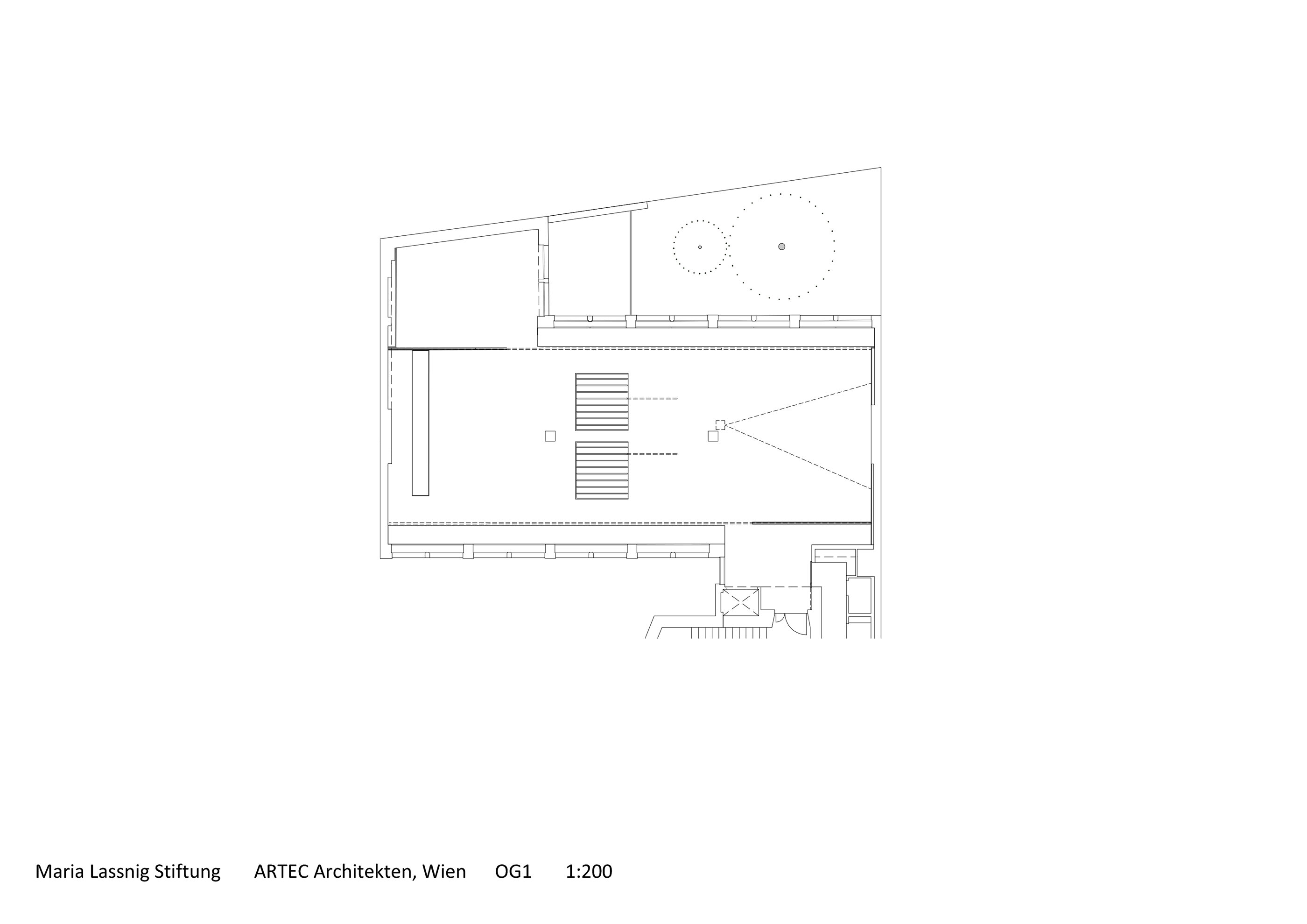Grundriss Maria Lassnig Stiftung / Wien 14
