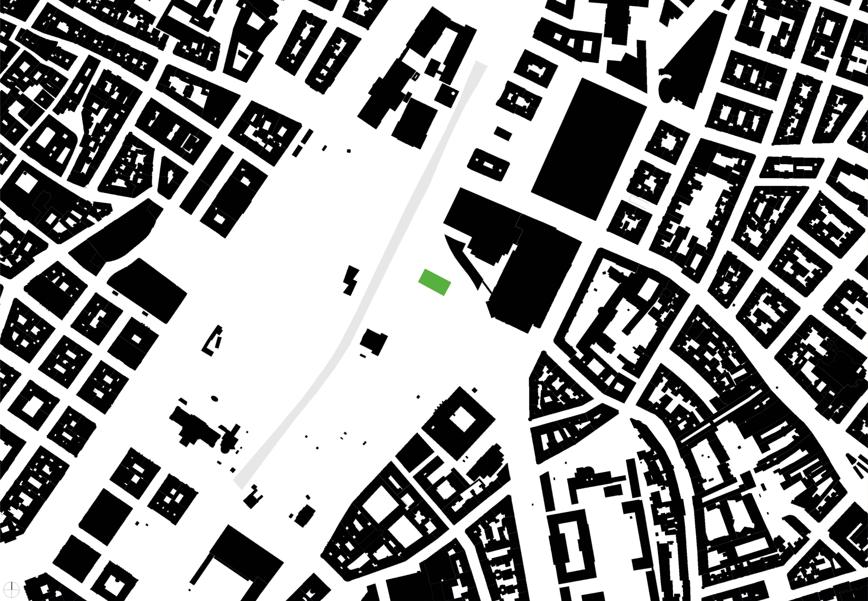Schwarzplan Kindergarten im Stadtpark / Wien 3