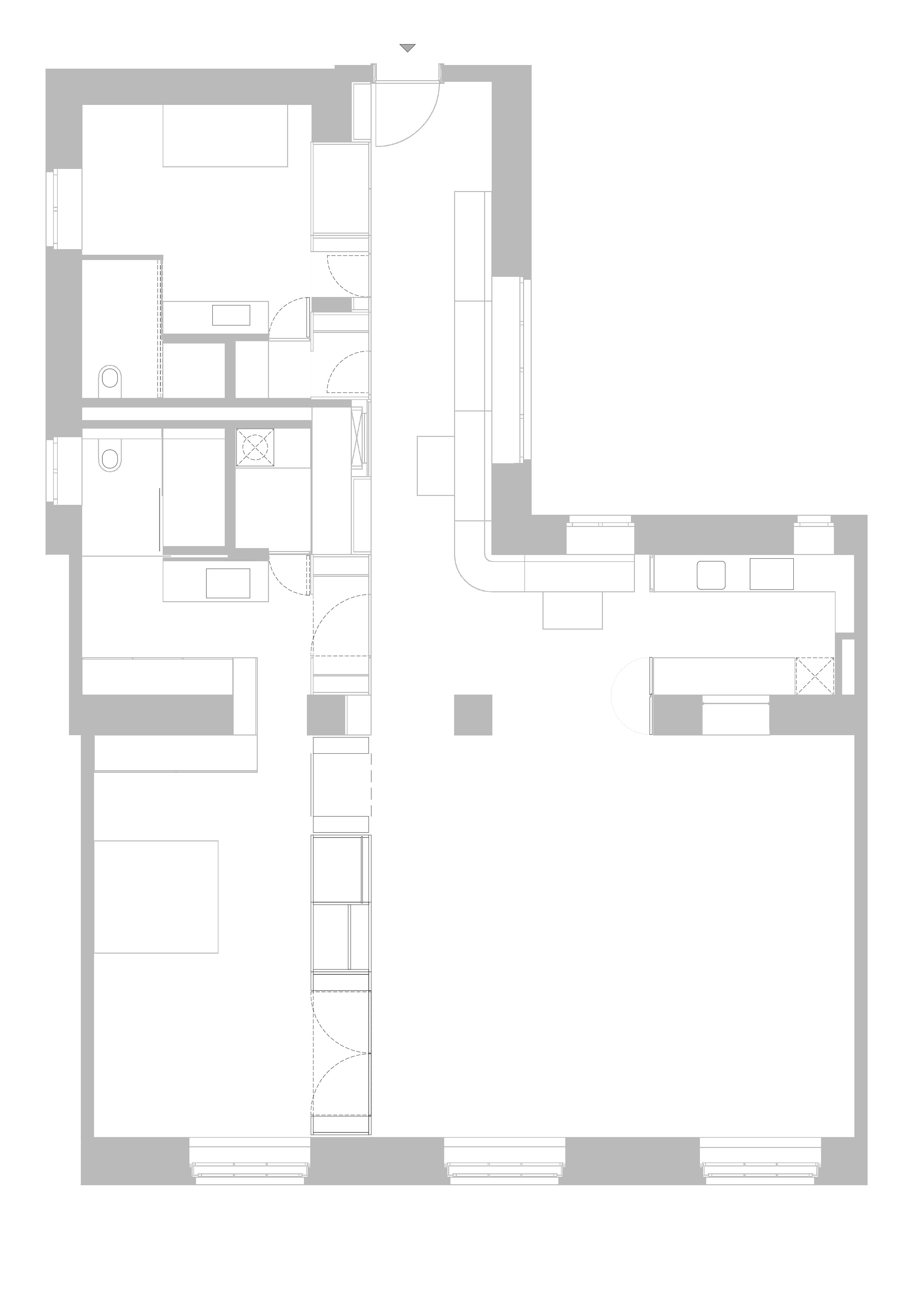 Grundriss Wohnung P / Wien 8
