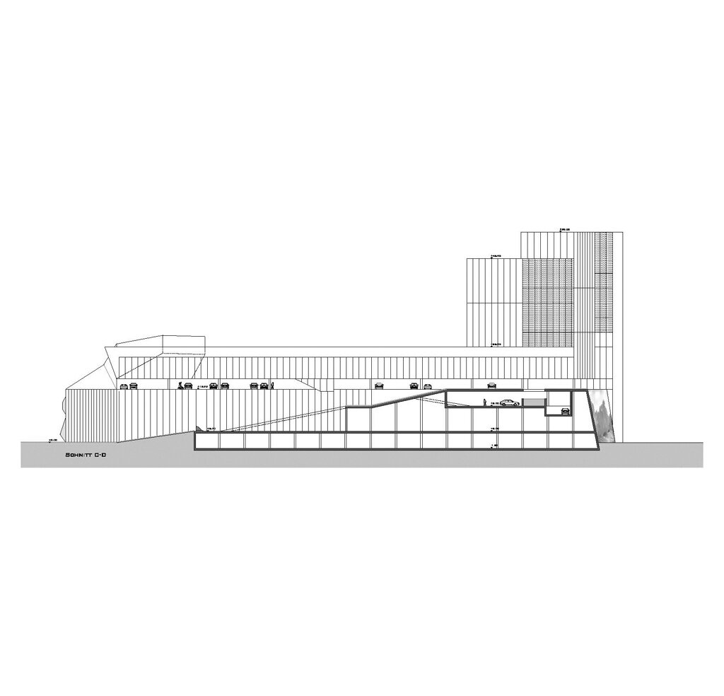 Schnitt C-C International Headquarter Salewa / Bozen / Südtirol / Italien