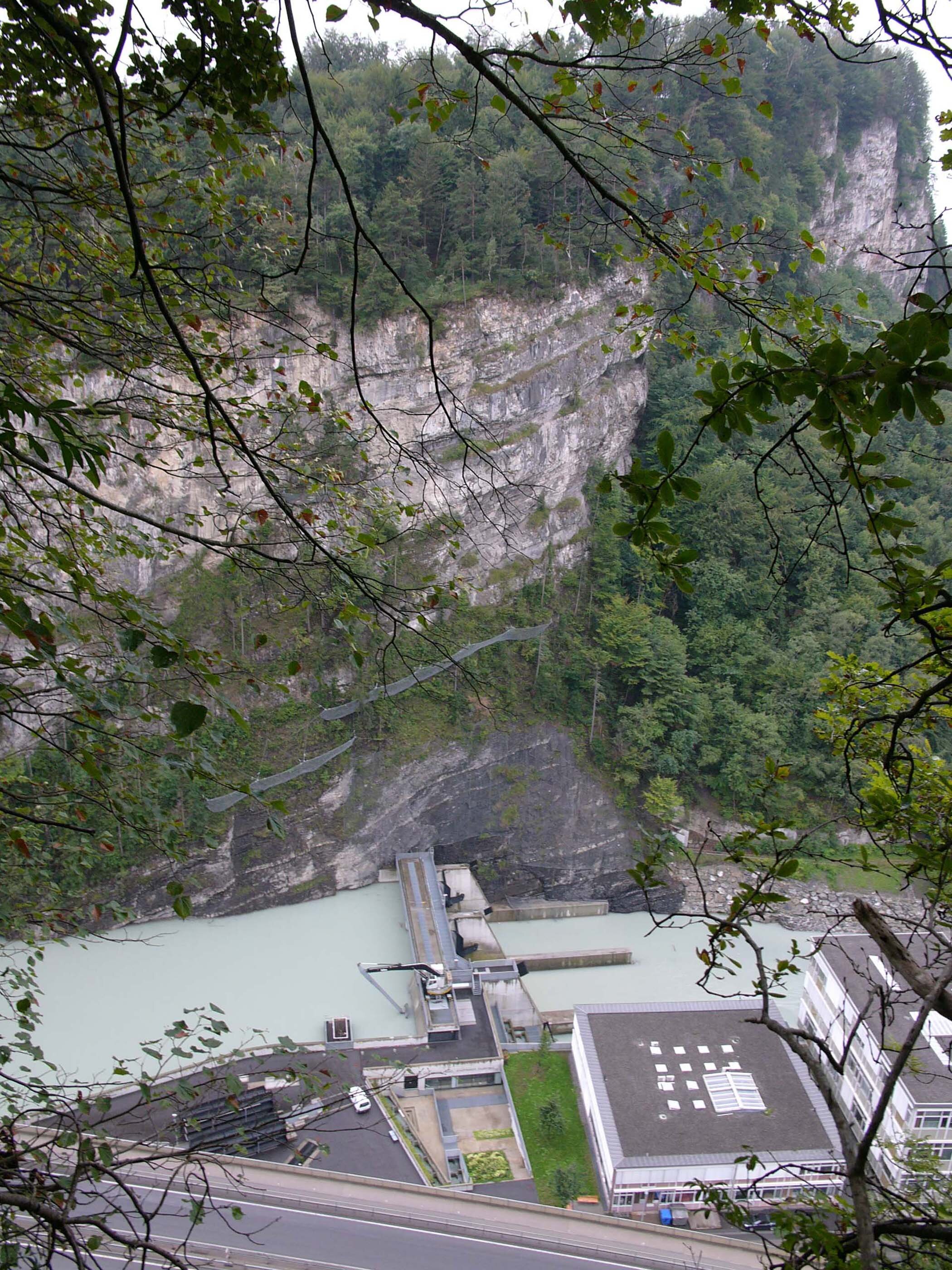 Ansicht Kraftwerk Hochwuhr / Felsenau / Feldkirch / Vorarlberg