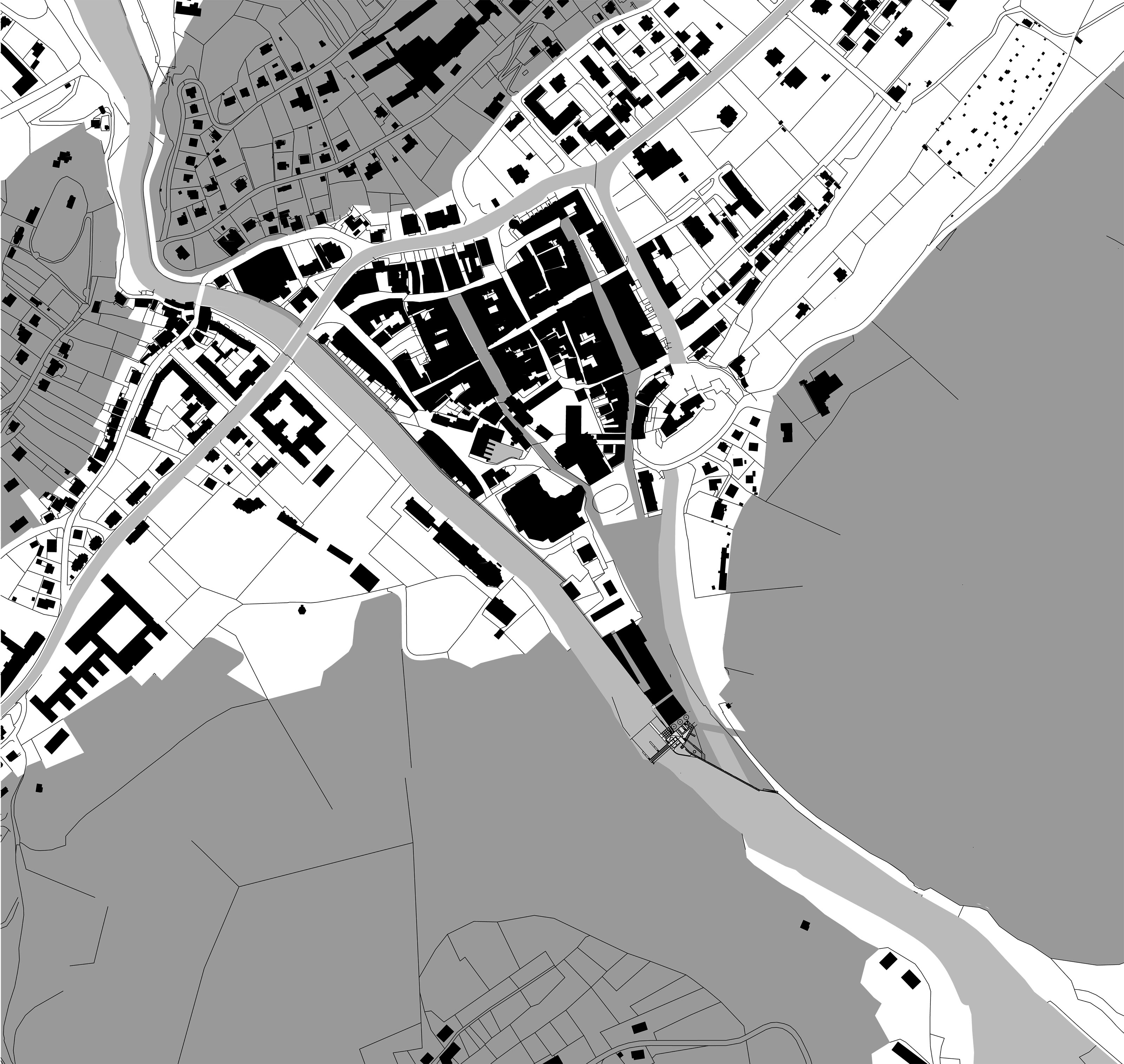 Lageplan Kraftwerk Hochwuhr / Felsenau / Feldkirch / Vorarlberg