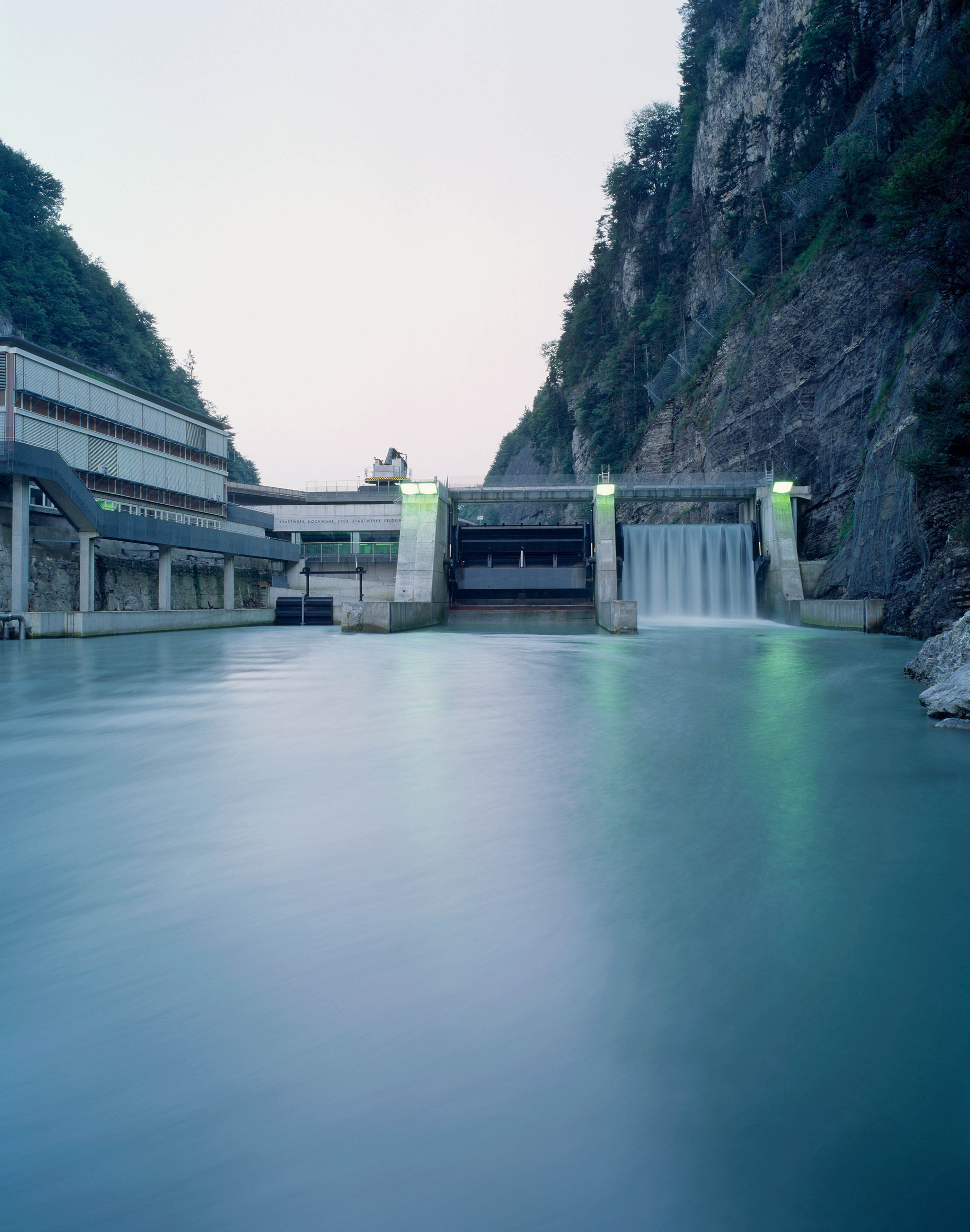 Ansicht Kraftwerk Hochwuhr / Felsenau / Feldkirch / Vorarlberg