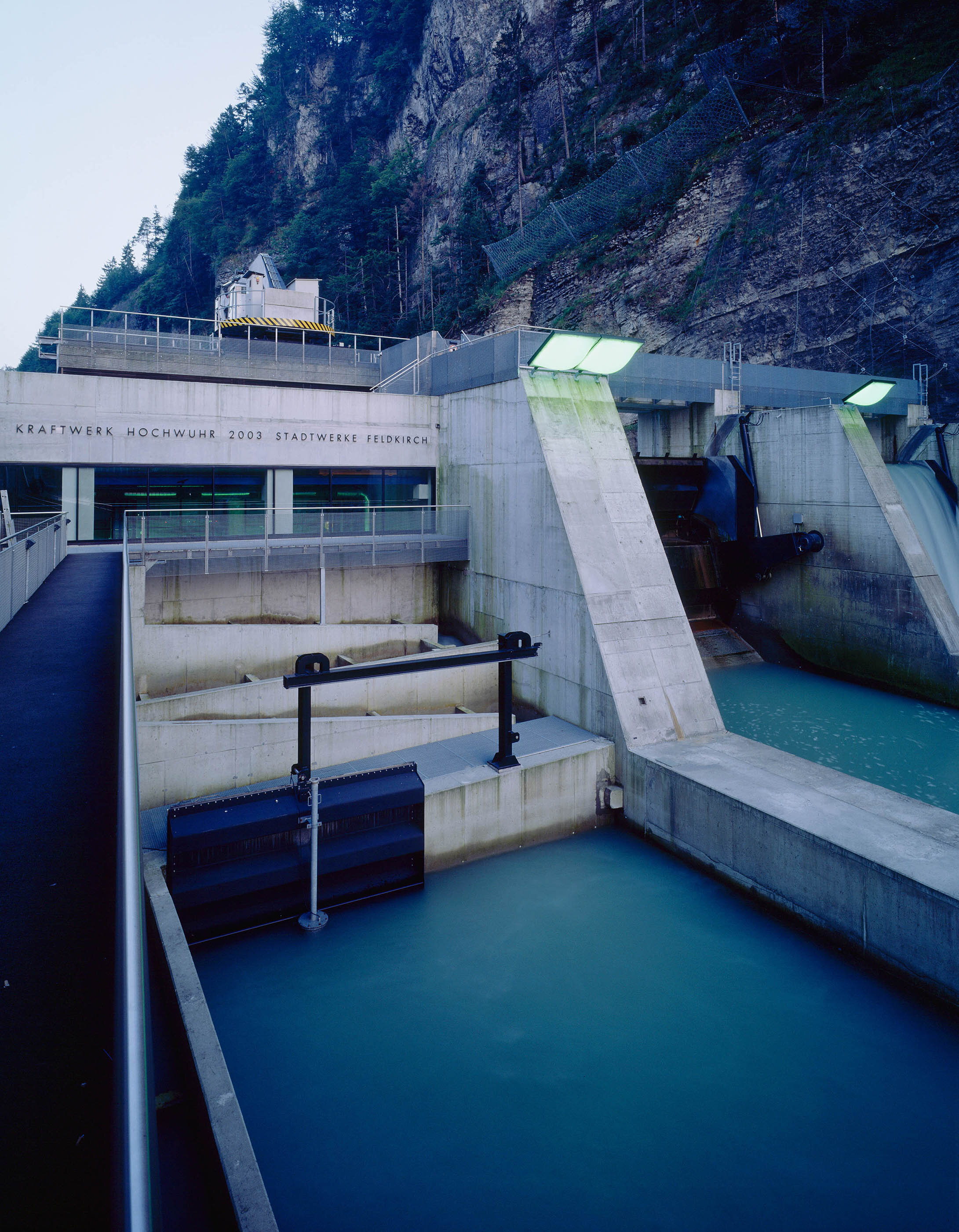 Ansicht Kraftwerk Hochwuhr / Felsenau / Feldkirch / Vorarlberg