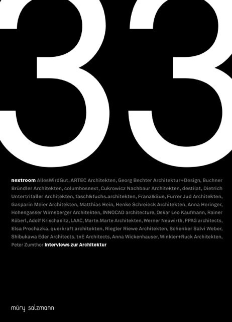 33 Interviews zur Architektur COVER
