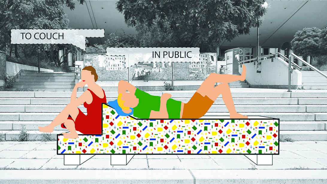 To Couch in Public Pressefoto