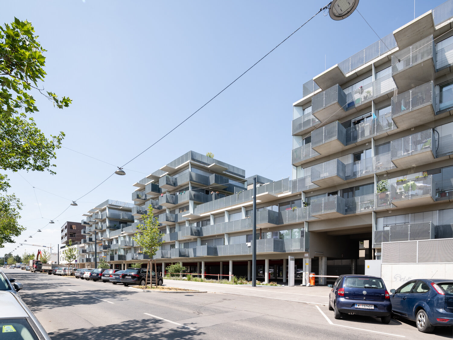 Ansicht Wohnbau in der Wiesen Süd / Wien 23