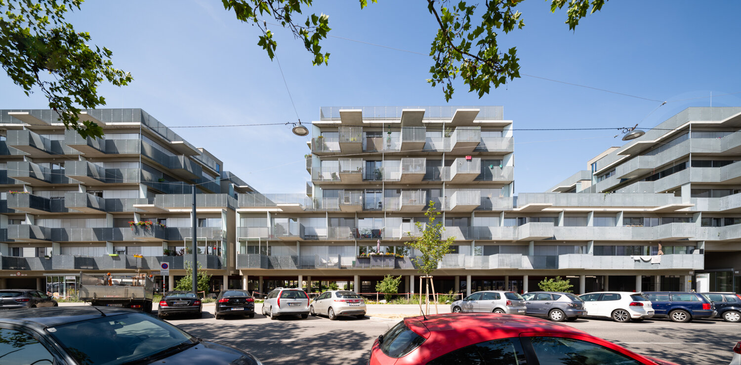 Ansicht Wohnbau in der Wiesen Süd / Wien 23