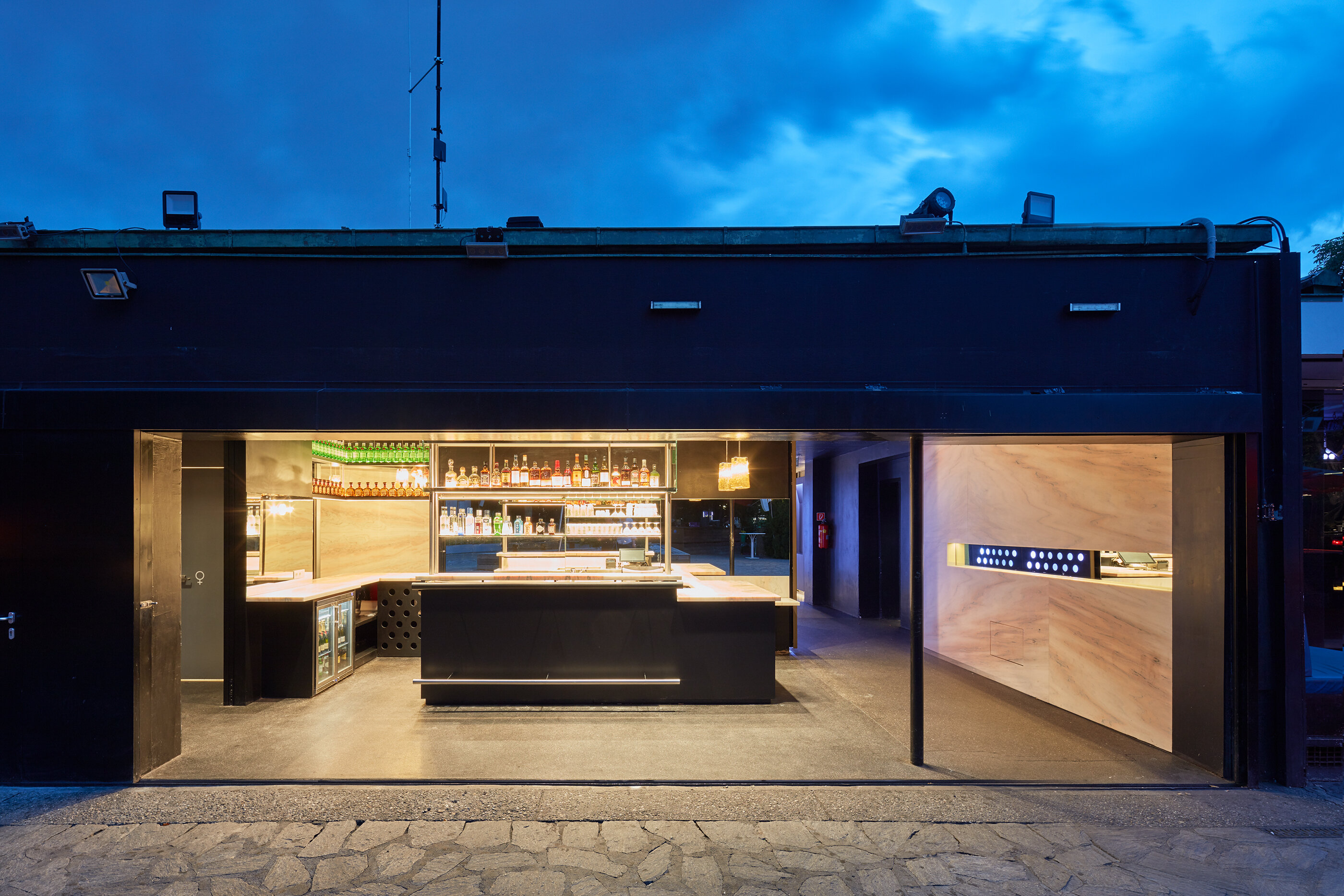 Ansicht Volksgarten neue Bar / Wien 1