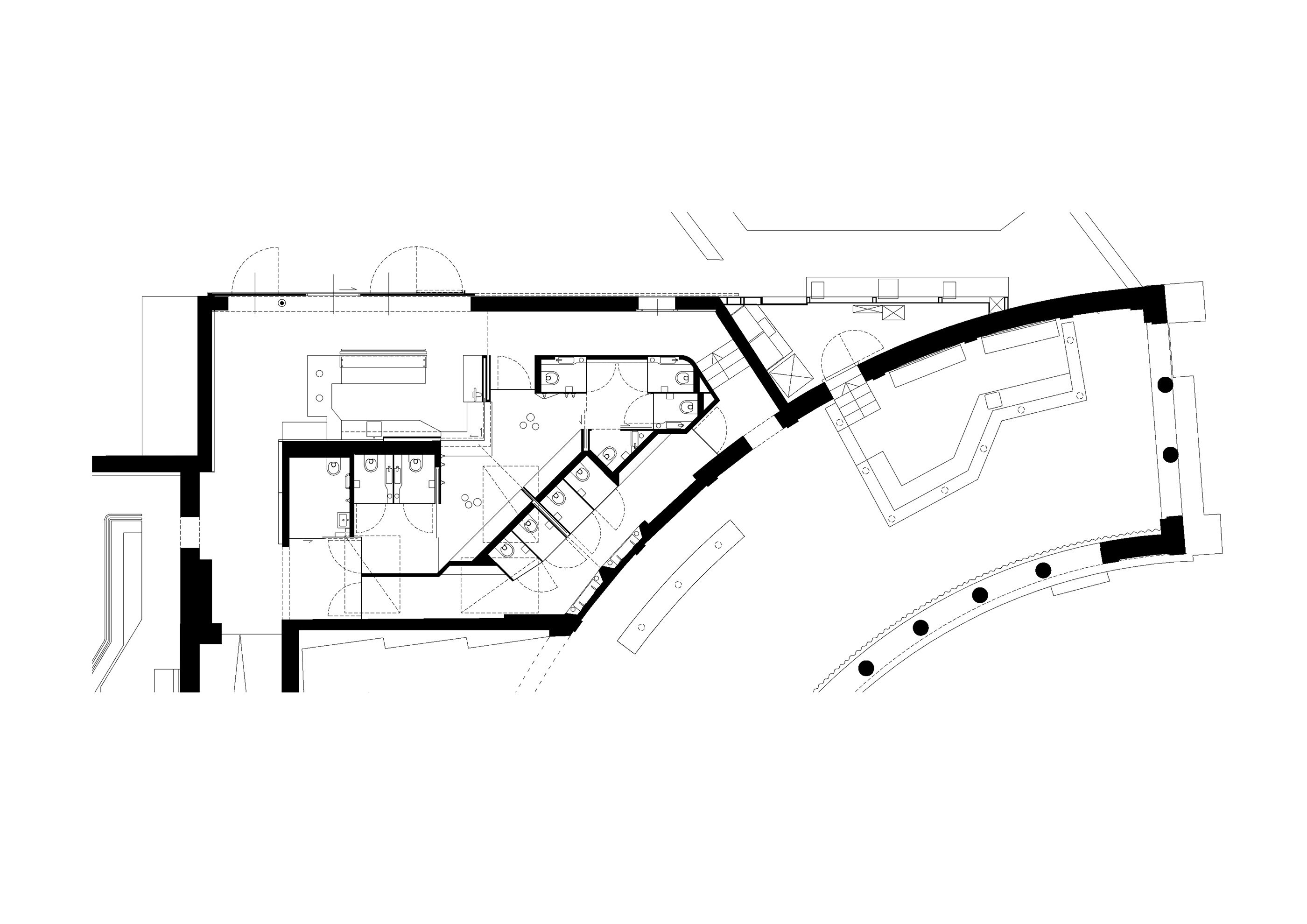 Grundriss / Volksgarten neue Bar / Wien 1